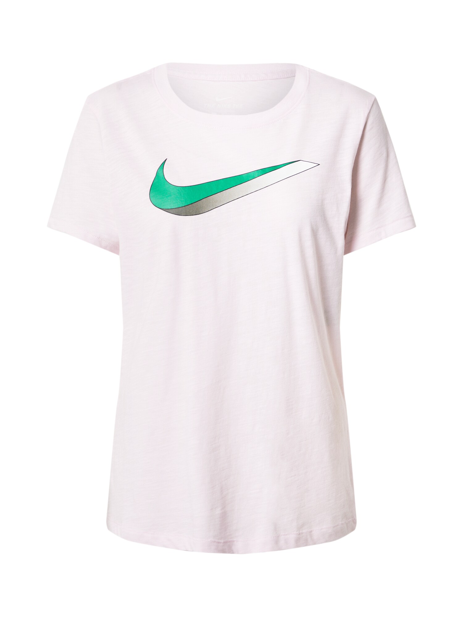 NIKE Sportiniai marškinėliai  pudros spalva / žalia