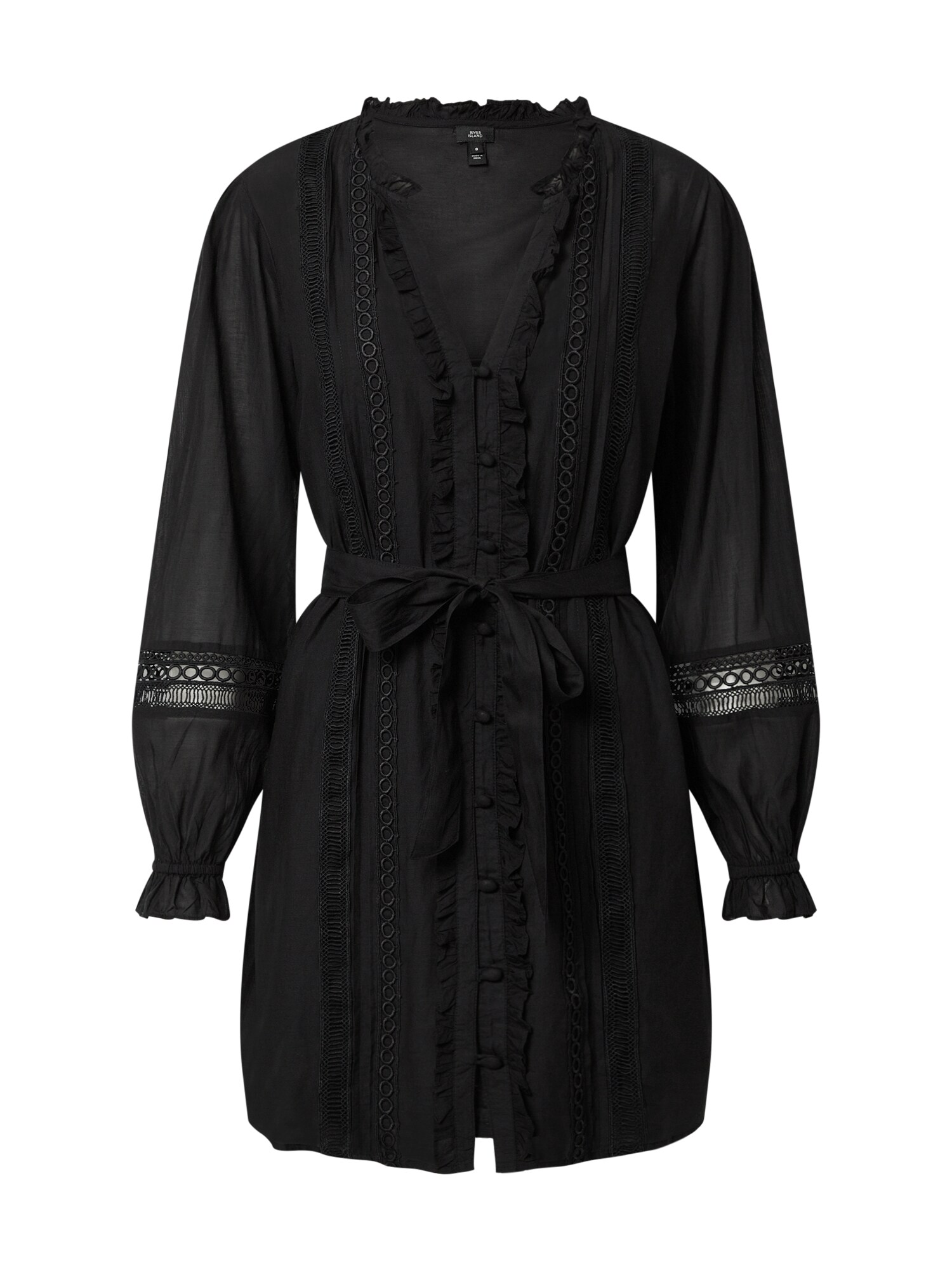 River Island Palaidinės tipo suknelė 'VICTORIANA'  juoda