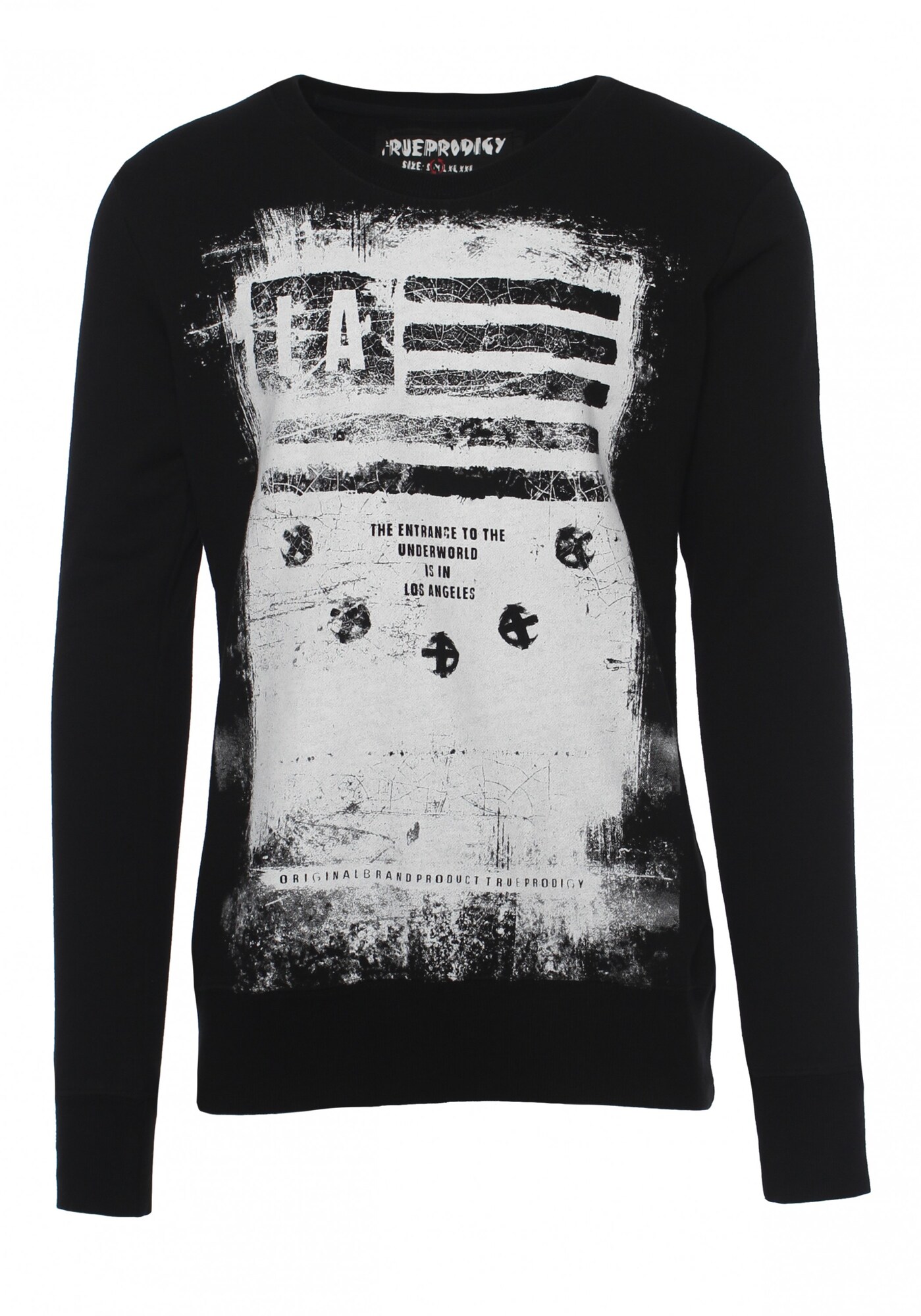 Trueprodigy Heren Shirt Khal Zwart Wit trueprodigy kopen in de aanbieding