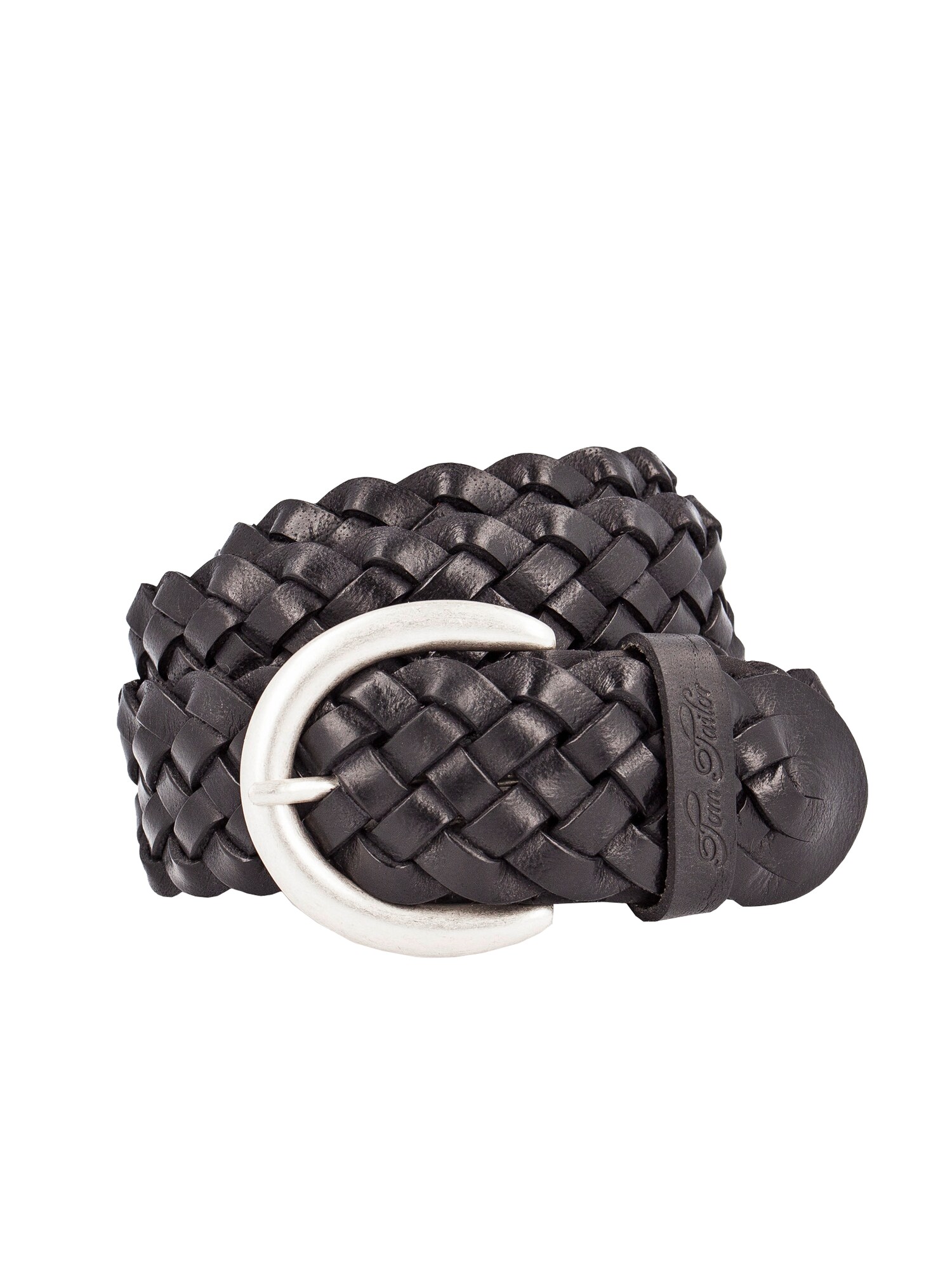 TOM TAILOR Diržas 'Braided'  juoda