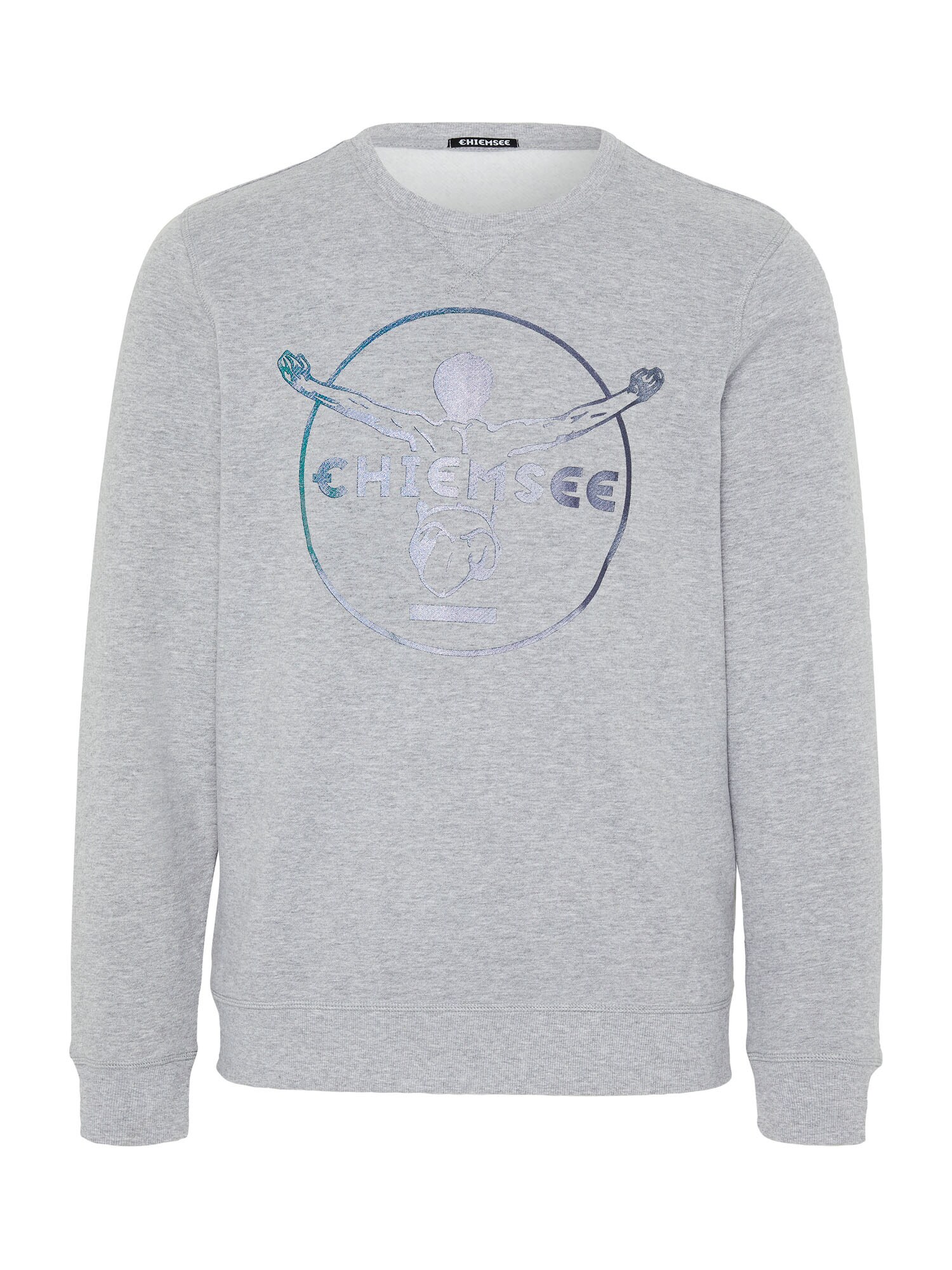 CHIEMSEE Sweatshirt de desporto  cinzento / azul