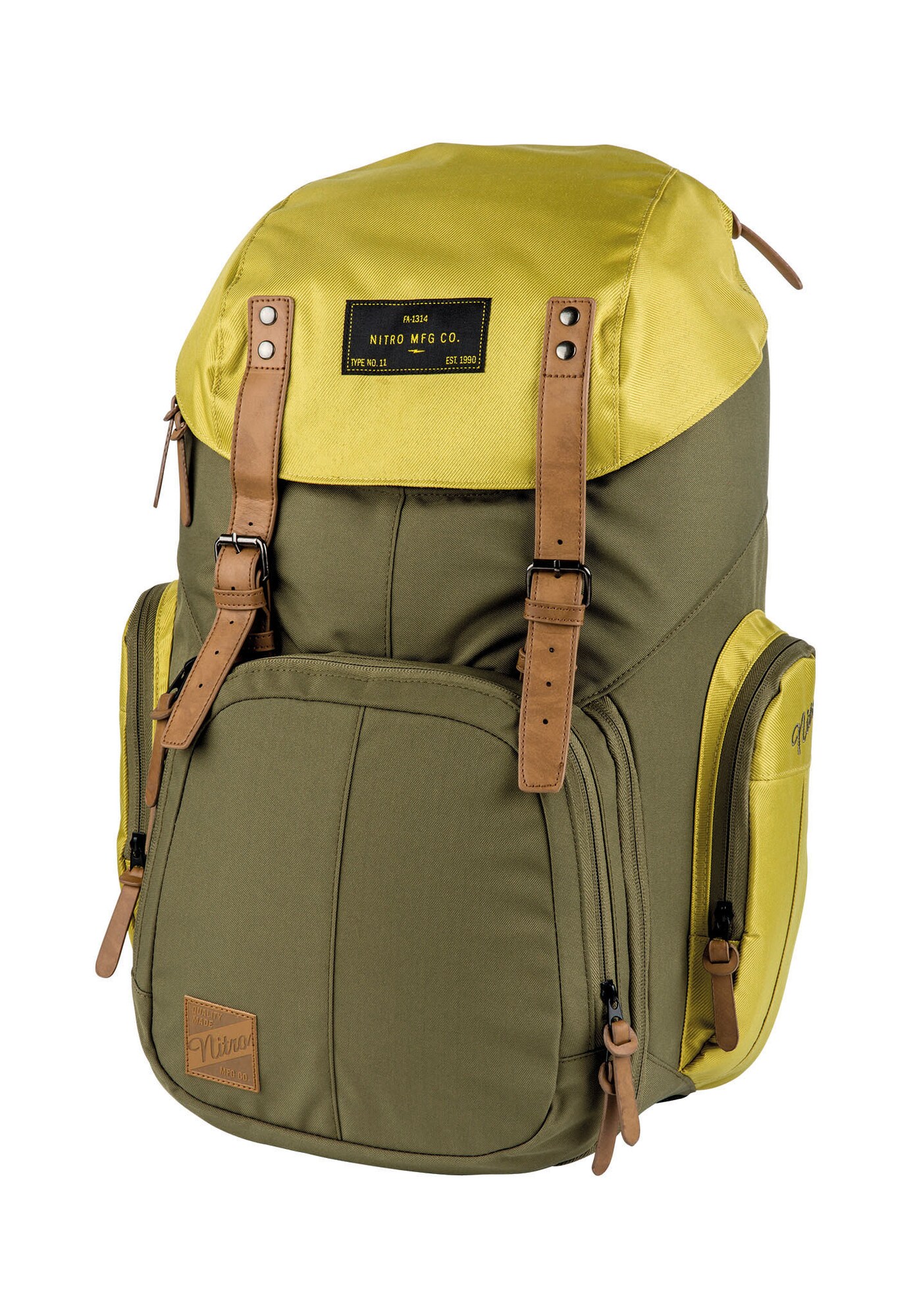 Nitro Heren Sportrugzak Weekender Goud Kaki nitro kopen in de aanbieding