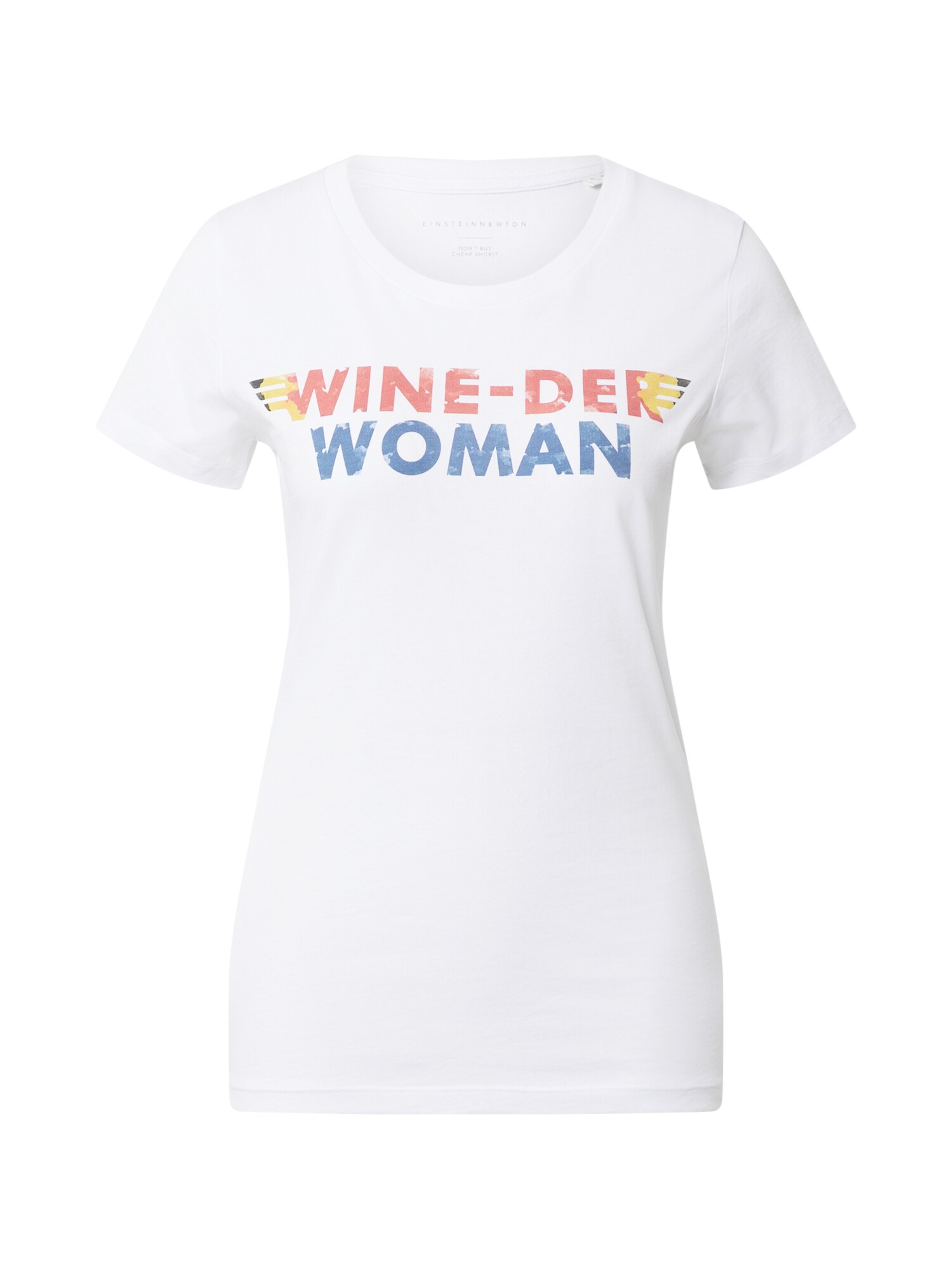 EINSTEIN & NEWTON Majica 'Wine Woman'  plava / crvena / bijela