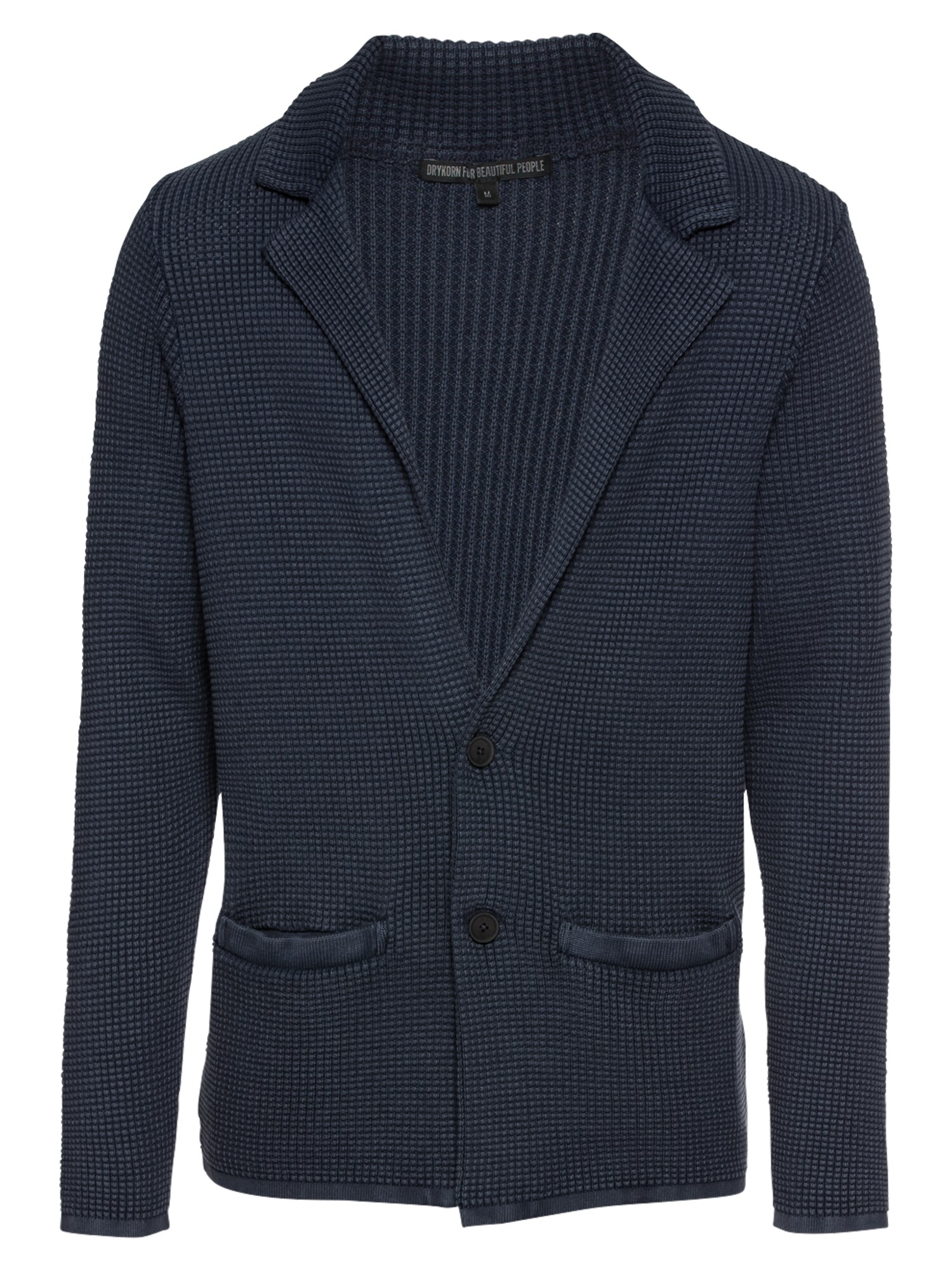 Drykorn Heren Gebreid Vest Renes Donkerblauw drykorn kopen in de aanbieding