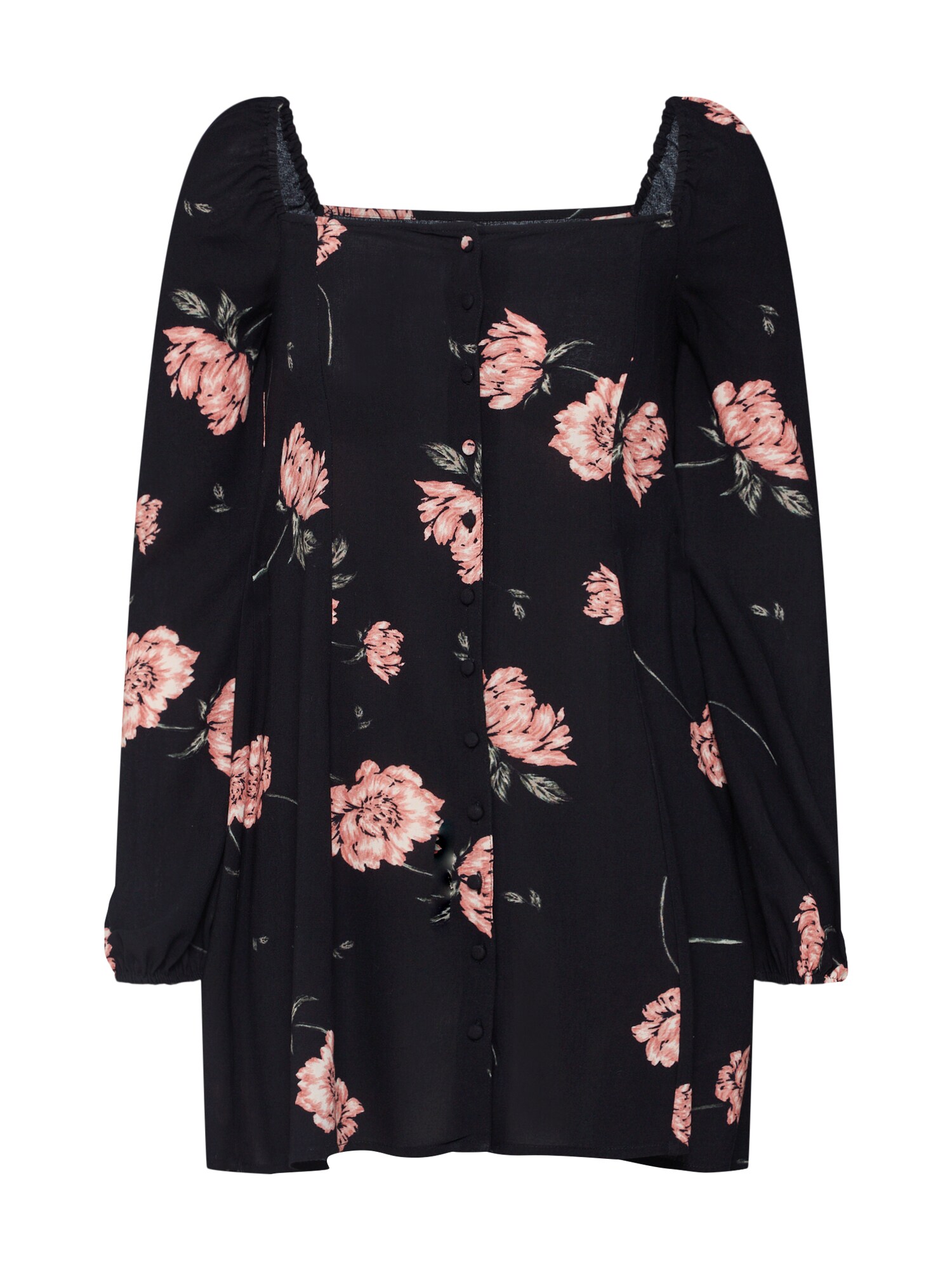 Amuse Society Dames Blousejurk Easy On The Eyes Rosa Zwart amuse society kopen in de aanbieding