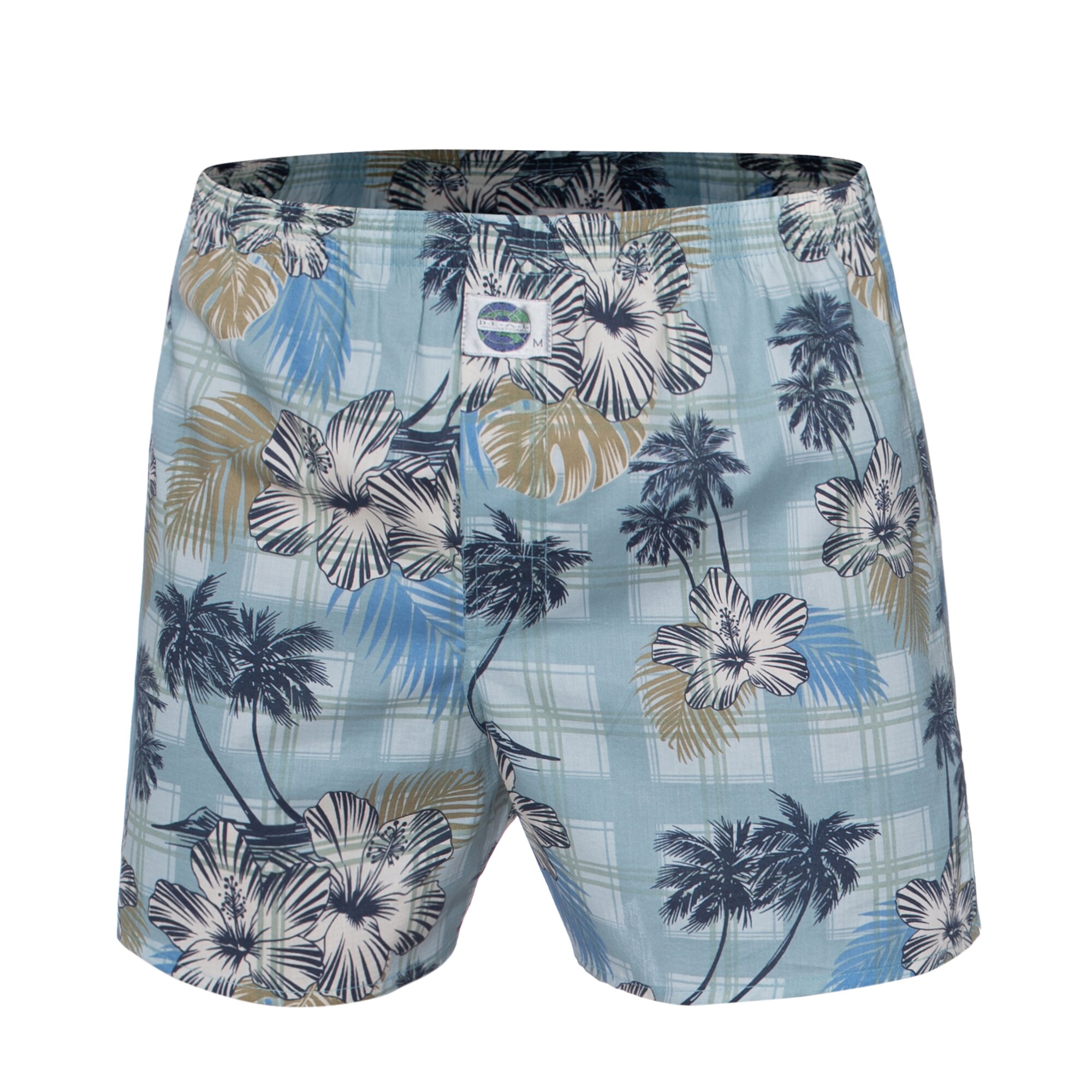 Deal International Heren Boxershorts Lichtblauw Donkergrijs Lichtgroen deal international kopen in de aanbieding