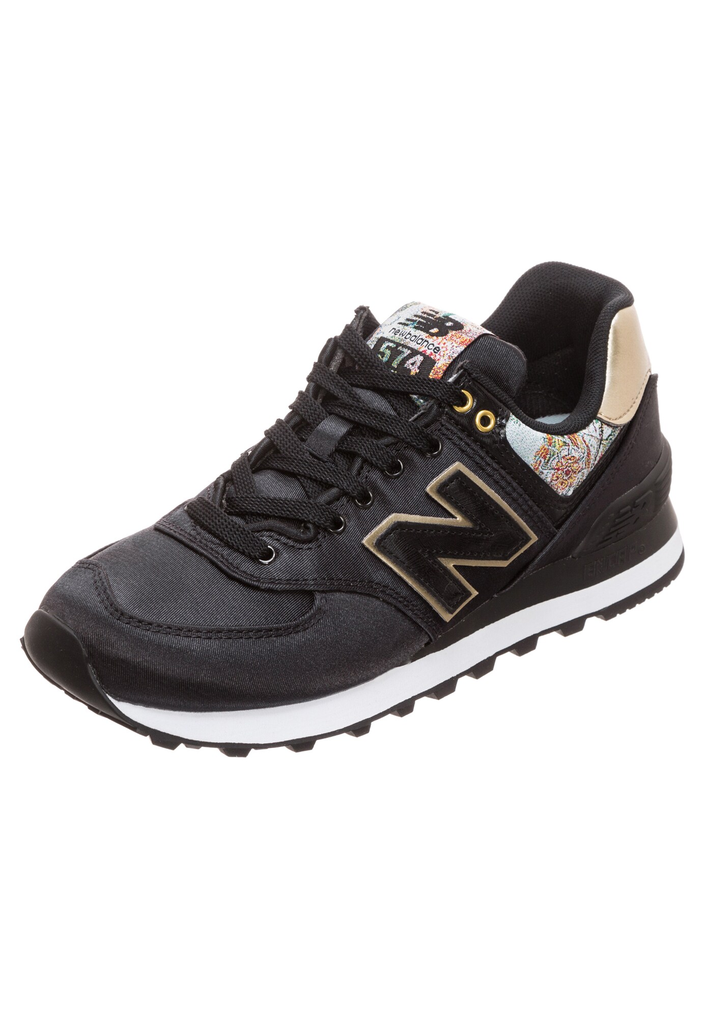 New Balance Heren Sneakers Laag Wl574 B Goud Gemengde Kleuren Zwart new balance kopen in de aanbieding
