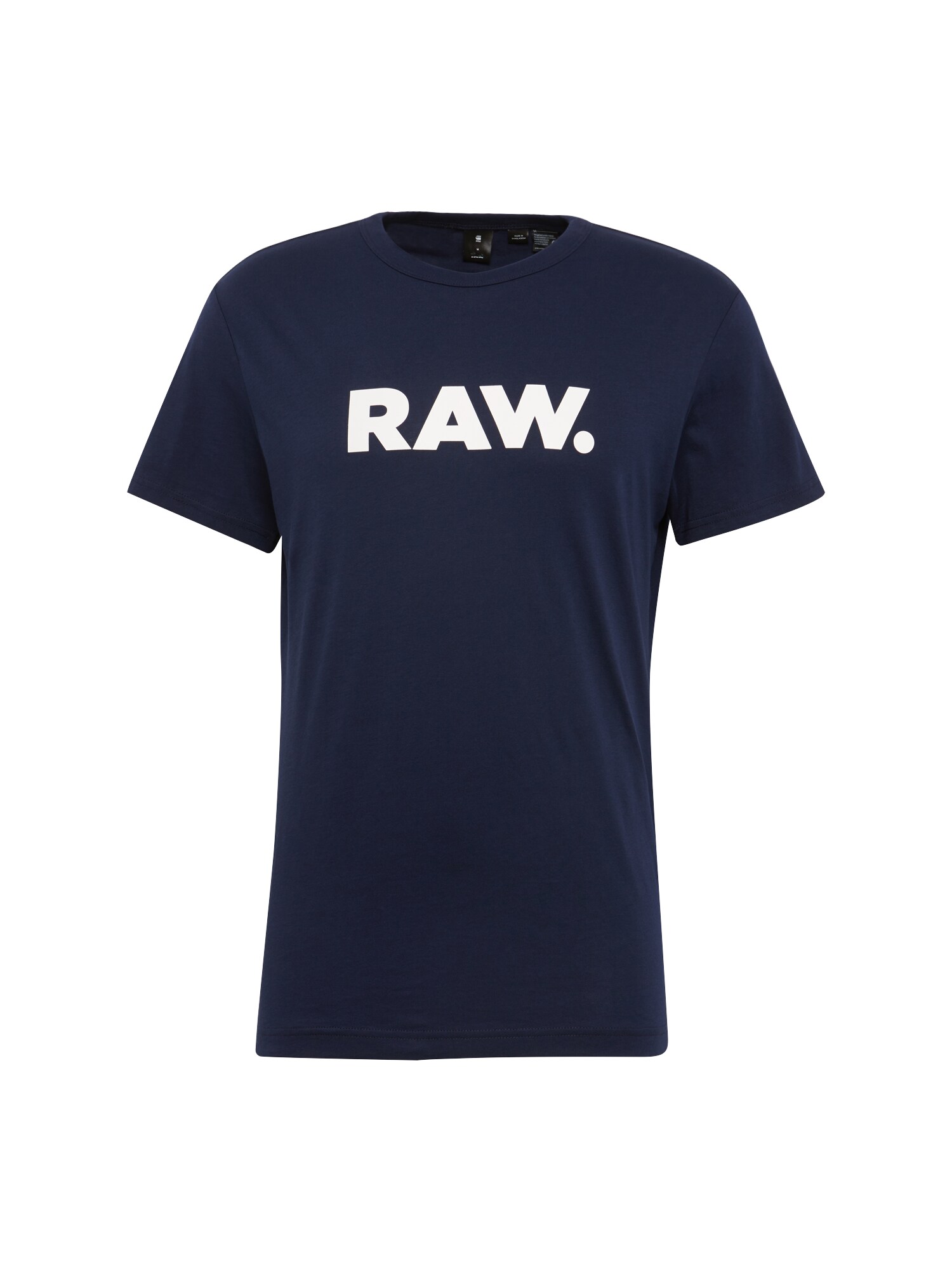 G-Star RAW Marškinėliai 'Holorn r t s/s'  nakties mėlyna / balta