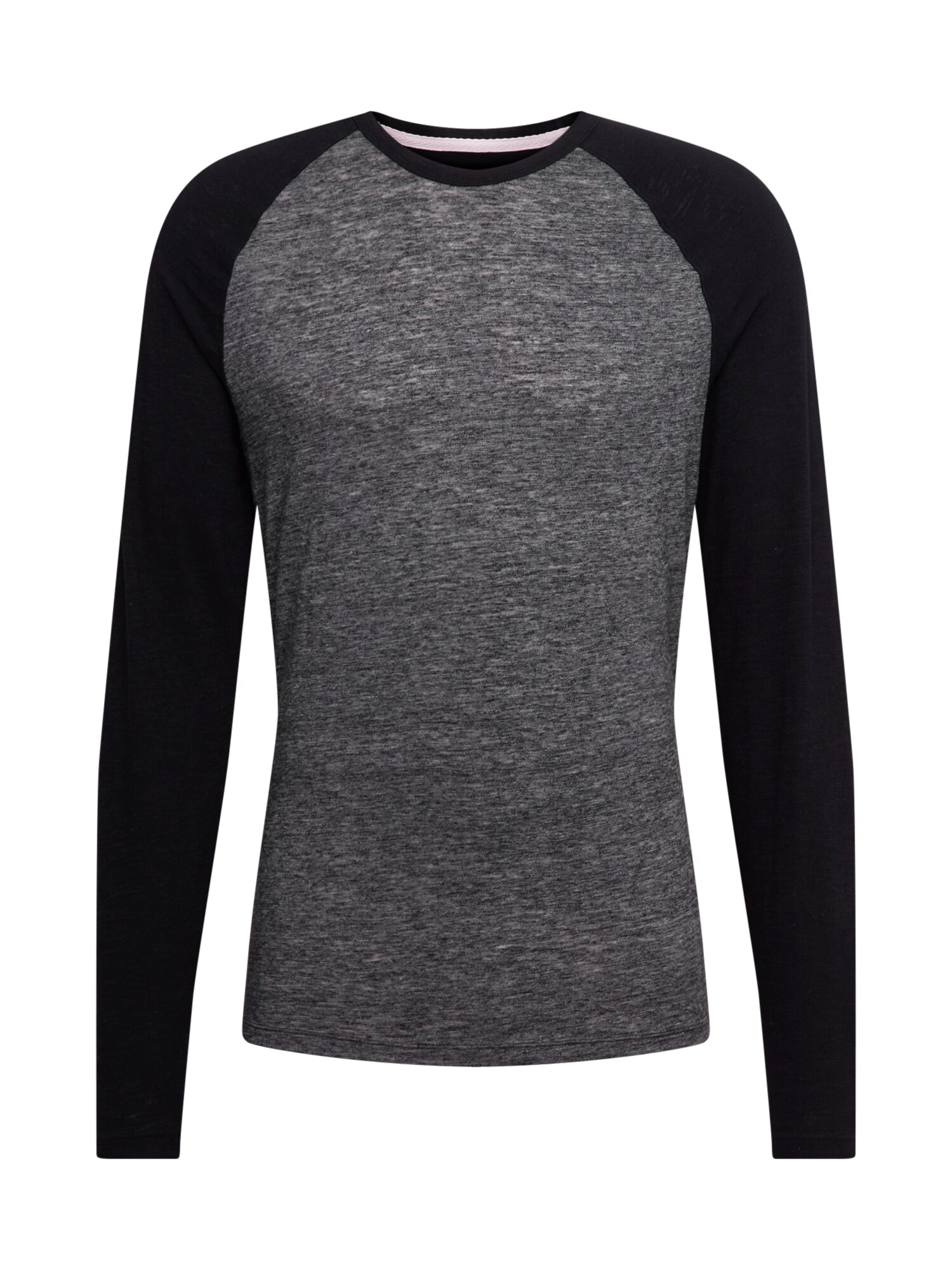 Banana Republic Heren Shirt Vintage Ls Baseball Crew Grijs Zwart banana republic kopen in de aanbieding