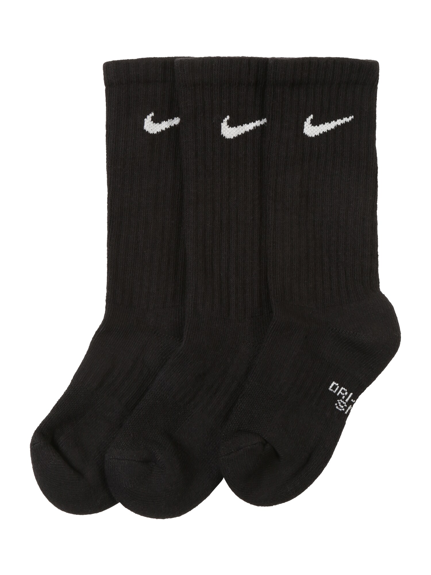 Nike Jongens Sokken Cushioned Crew Training Socks 3 Pair Zwart Wit nike kopen in de aanbieding