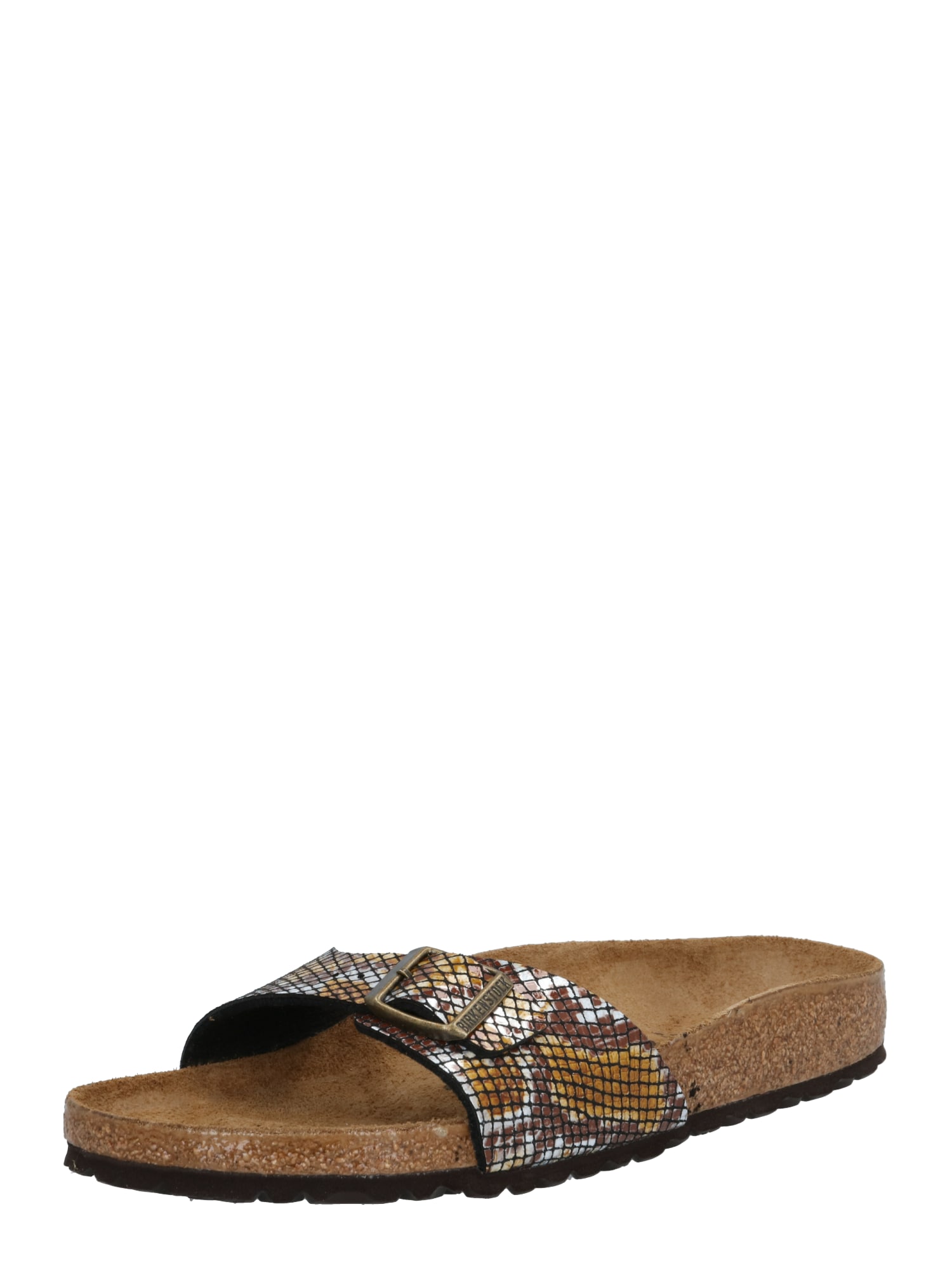 BIRKENSTOCK Šlepetės 'Madrid Python'  ruda / pilka