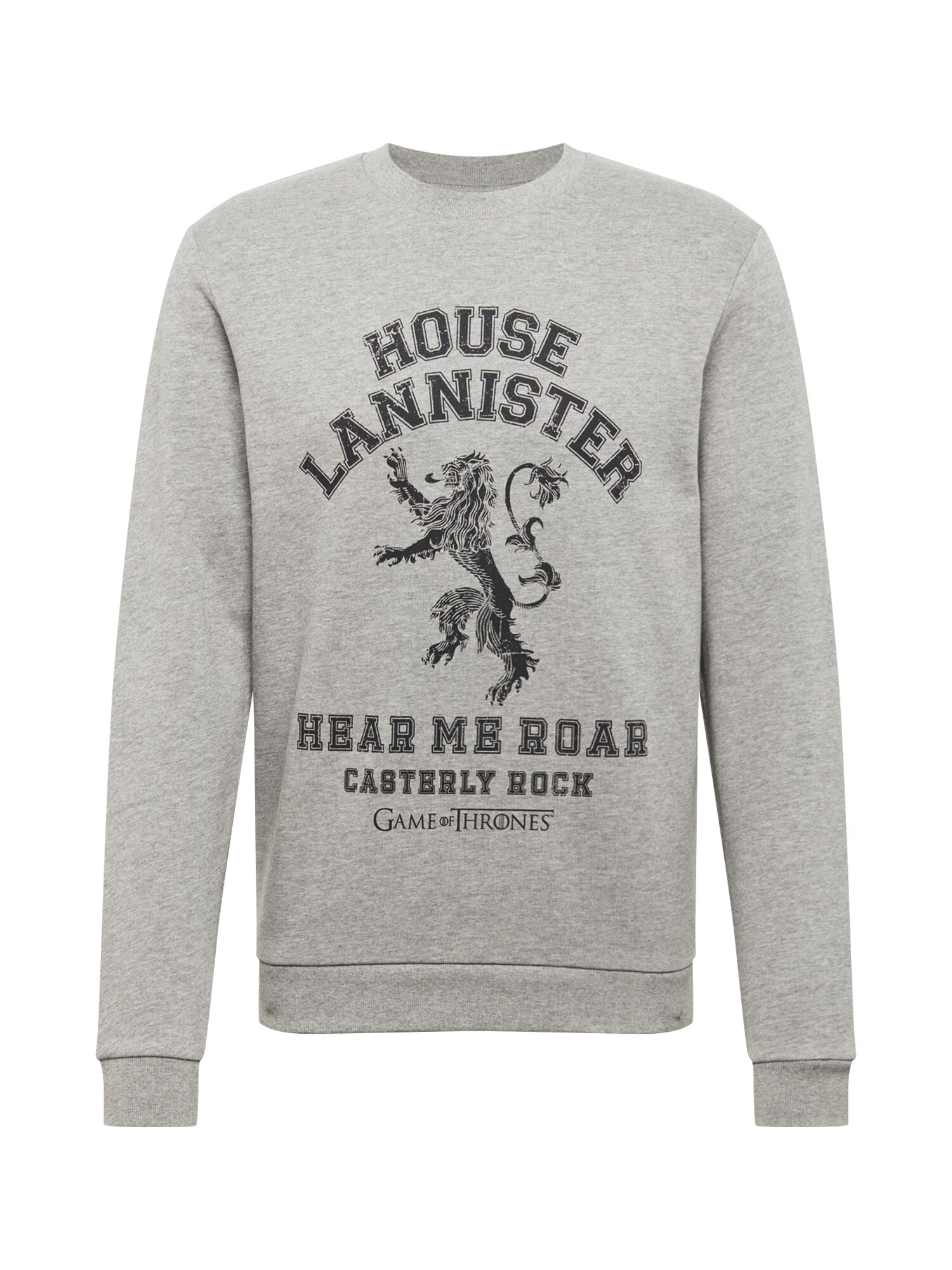 Jack And Jones Heren Sweatshirt Jorgot Lichtgrijs Zwart jack and jones kopen in de aanbieding