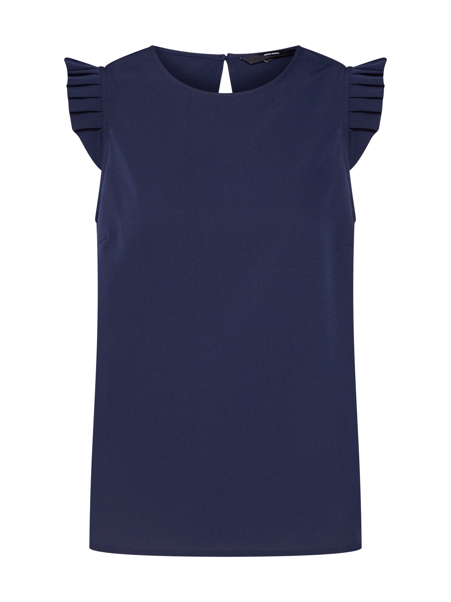 Vero Moda Dames Blouse Vmbahira Sl Midi Top Wvn Nachtblauw vero moda kopen in de aanbieding