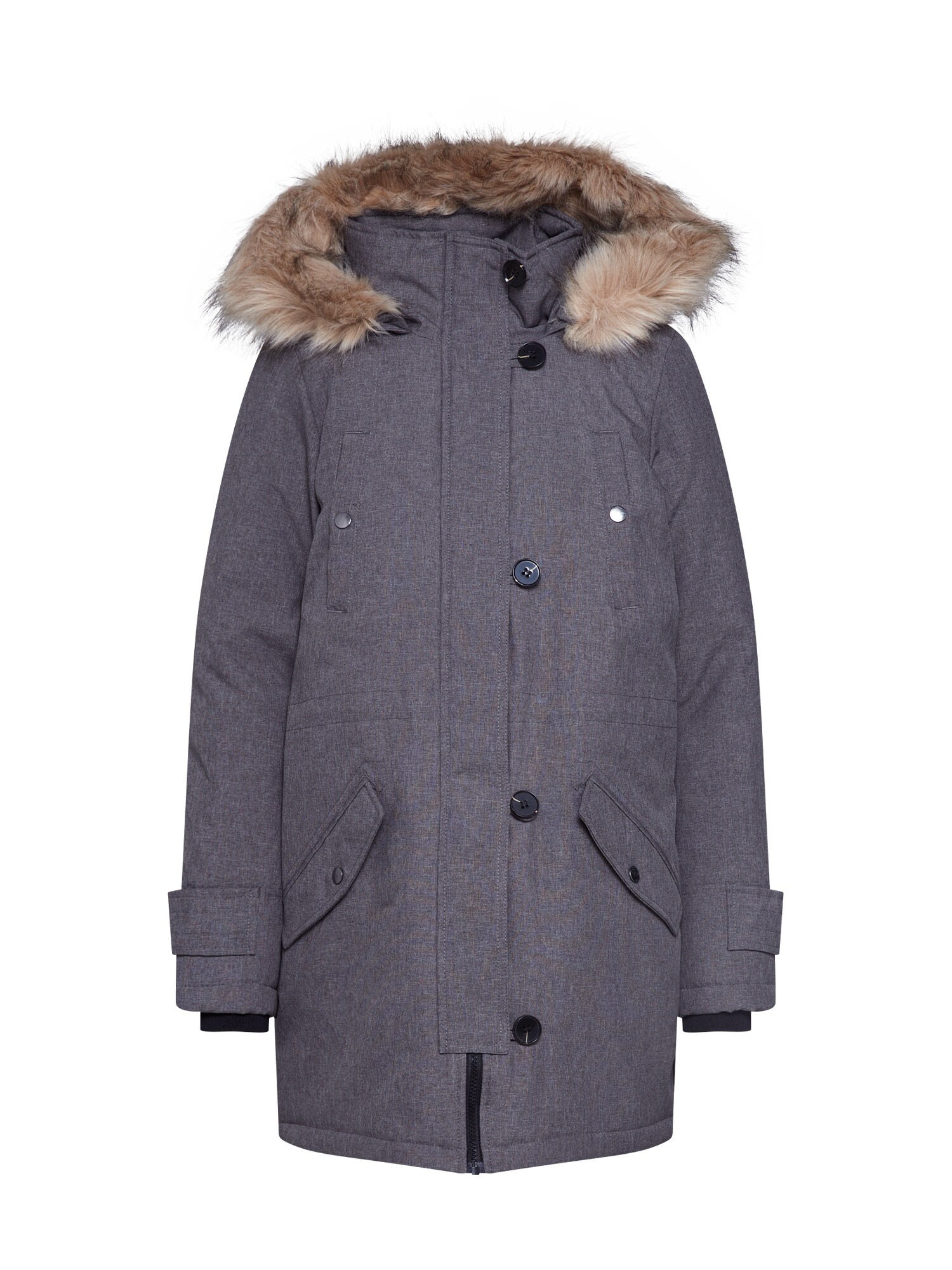 VERO MODA Žieminis paltas 'EXCURSION EXPEDITION'  pilka