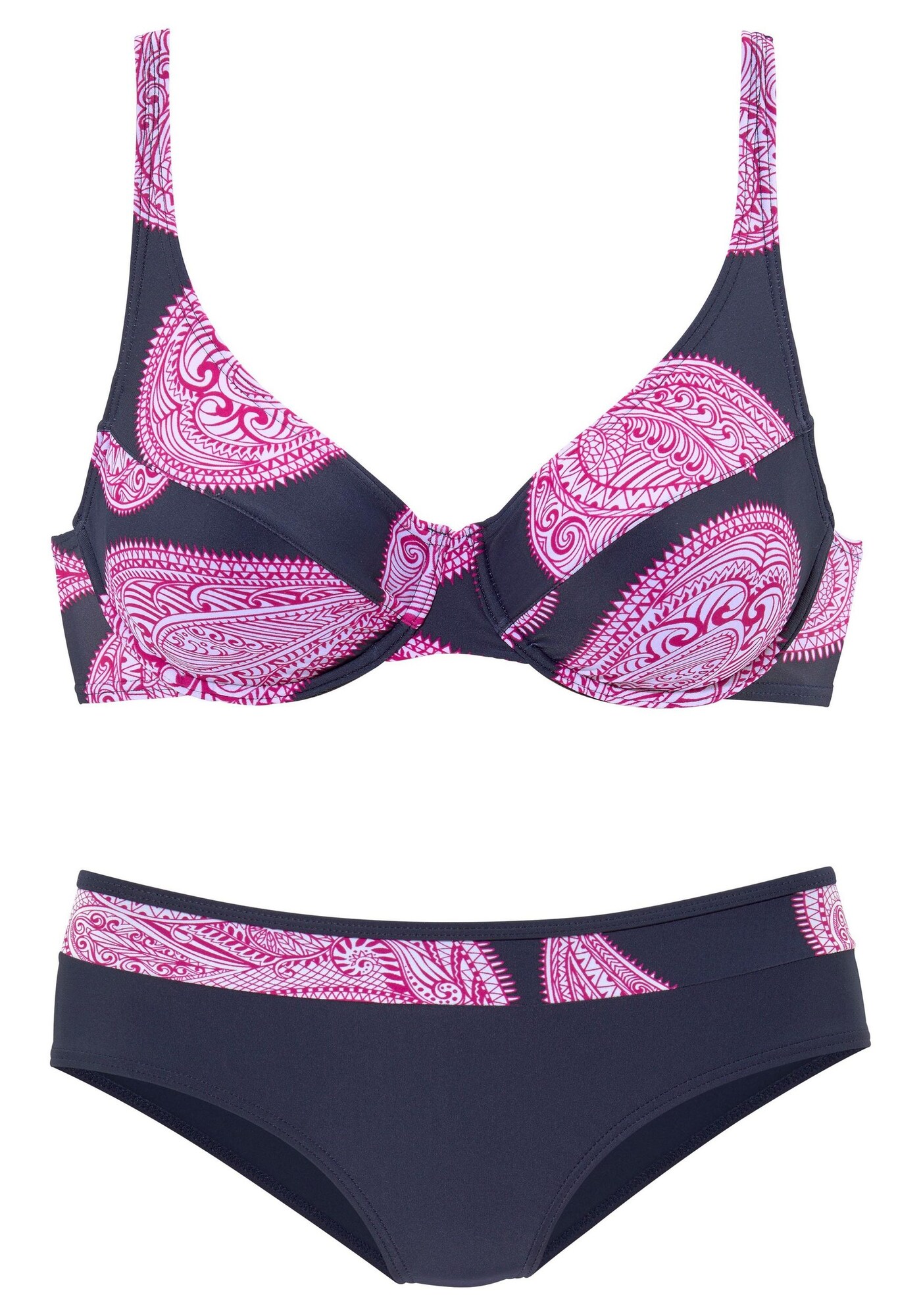 LASCANA Bikiny  modrá / ružová
