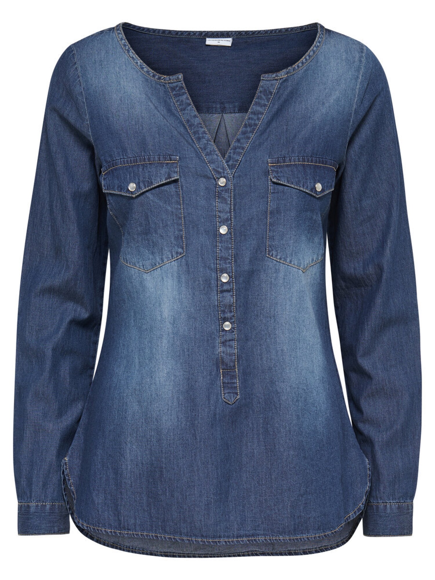 Jacqueline De Yong Dames Blouse Blauw jacqueline de yong kopen in de aanbieding