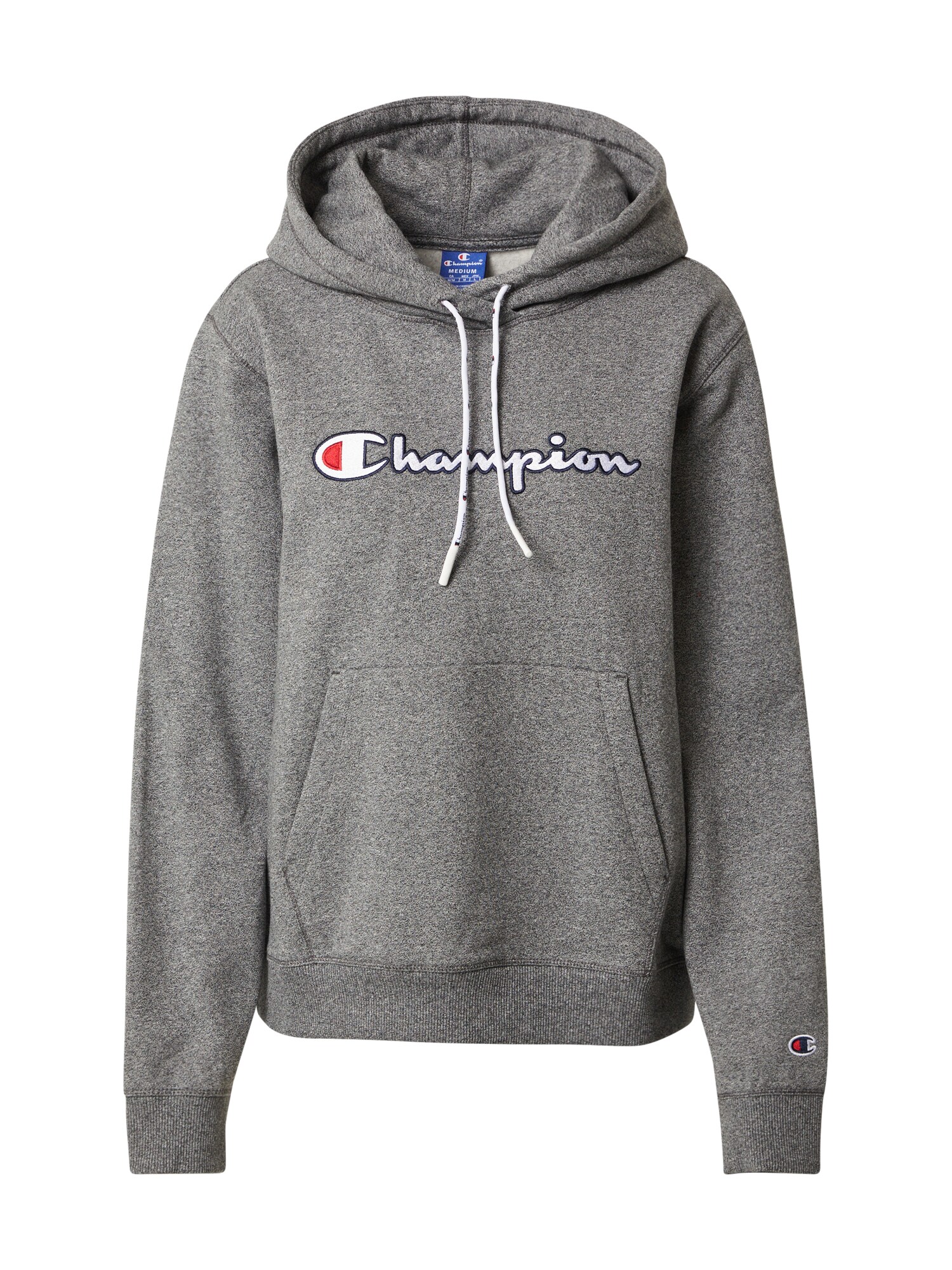 Champion Authentic Athletic Apparel Megztinis be užsegimo  balta / margai pilka / raudona