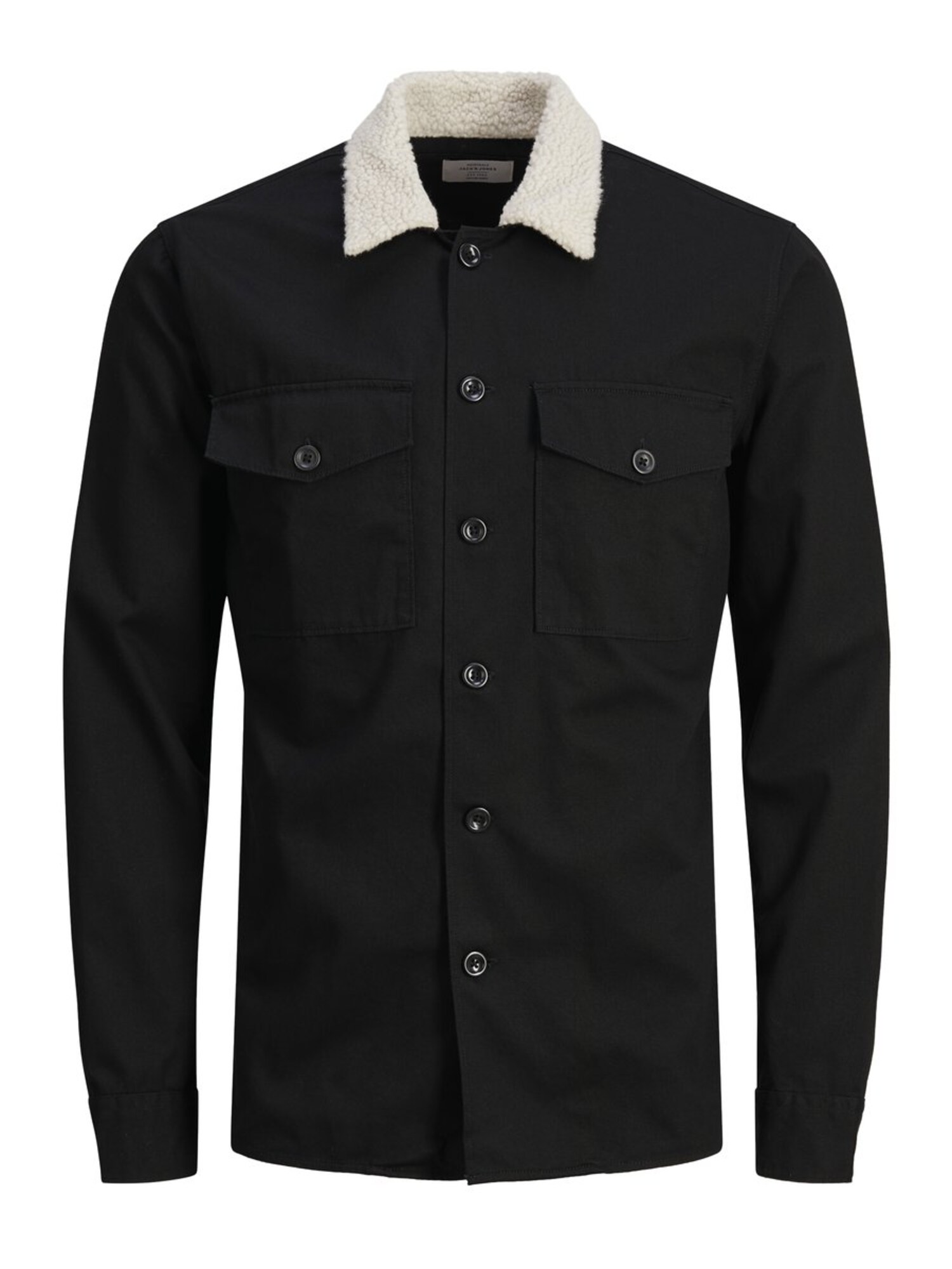 Jack And Jones Heren Overhemd Shearling Zwart jack and jones kopen in de aanbieding