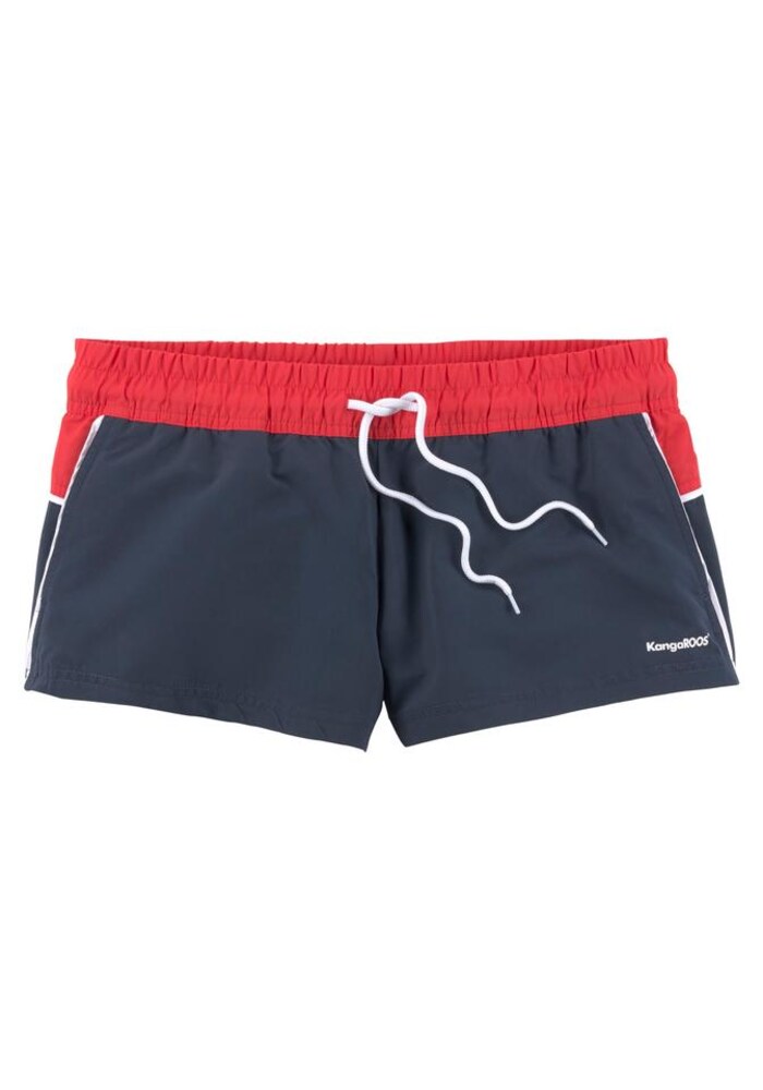 KangaROOS Badeshorts Damen Größe M navy / rot