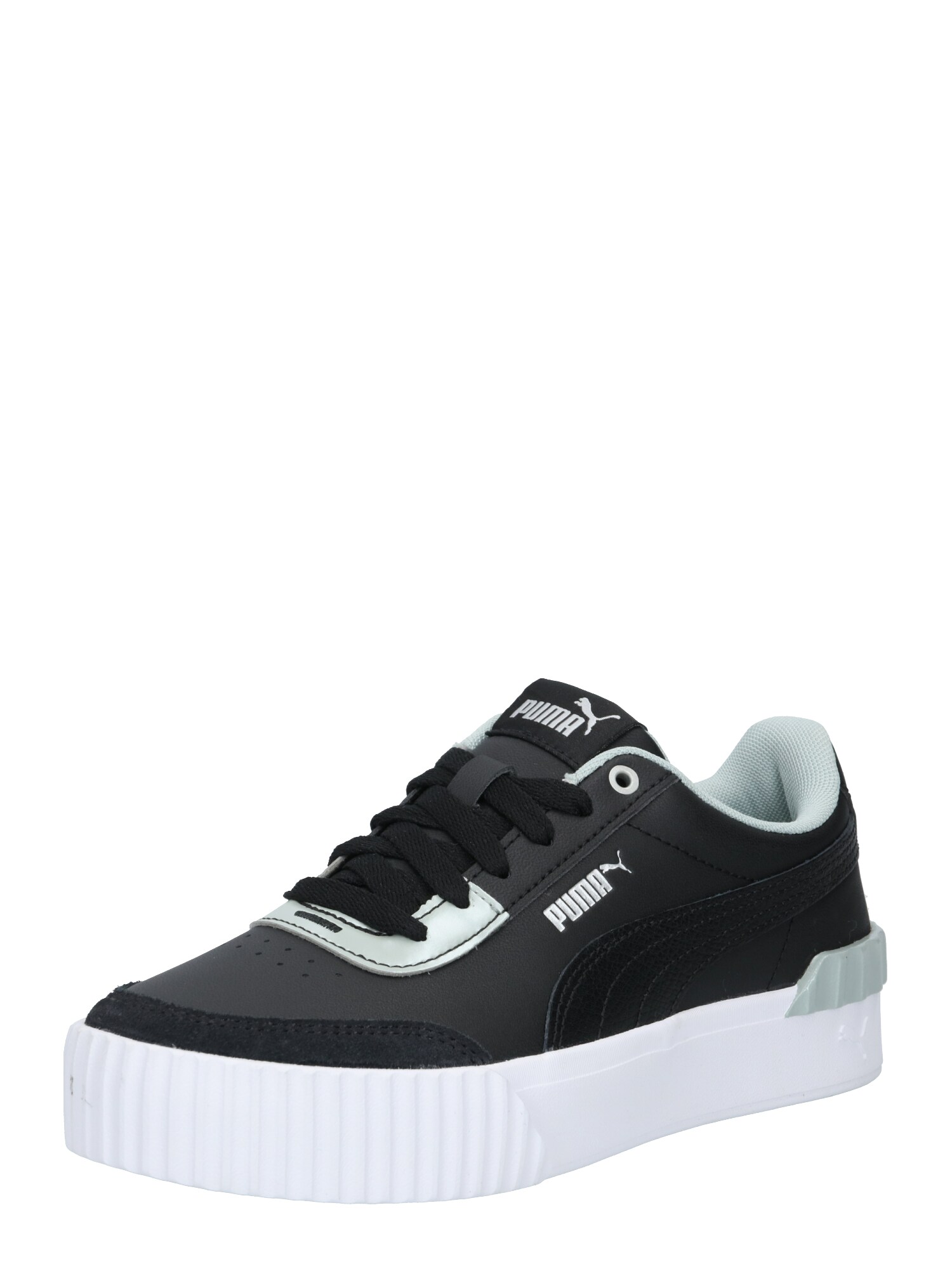 PUMA Sportbačiai be auliuko 'Carina Lift Pearl'  balta / juoda / mėtų spalva