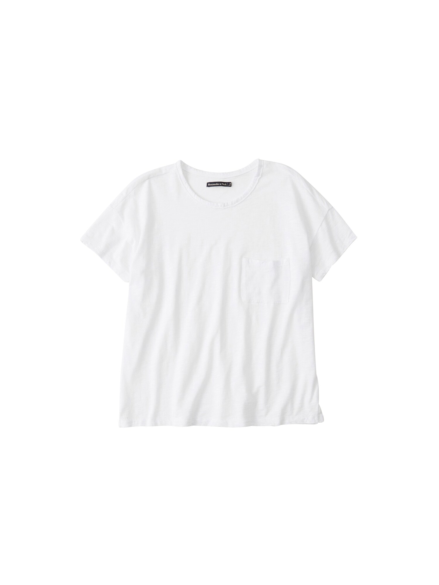 Abercrombie Fitch Dames Shirt Sb19 Ss Drop Shoulder Tee Neutrals Wit abercrombie fitch kopen in de aanbieding