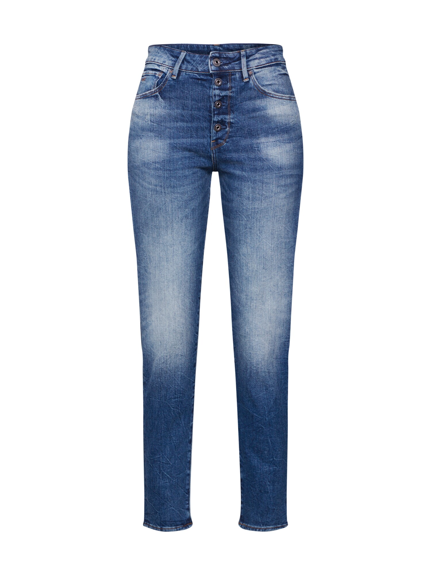 G-Star RAW Džinsai 'Navik High Slim Ankle'  tamsiai (džinso) mėlyna