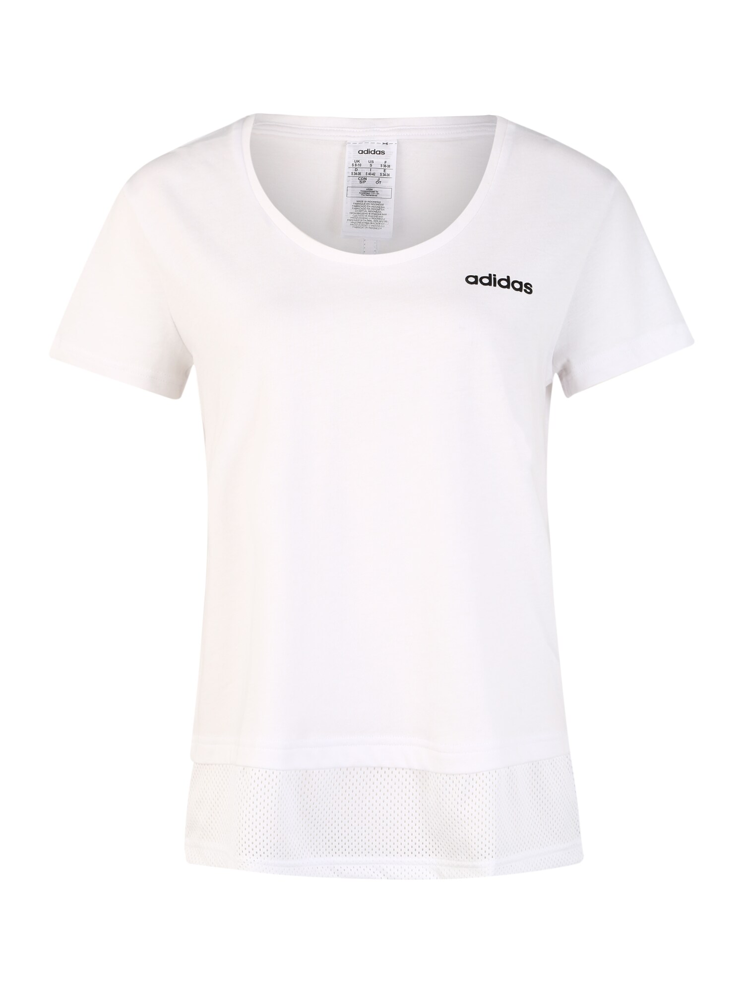 ADIDAS PERFORMANCE Sportiniai marškinėliai 'W E MM T'  juoda / balta