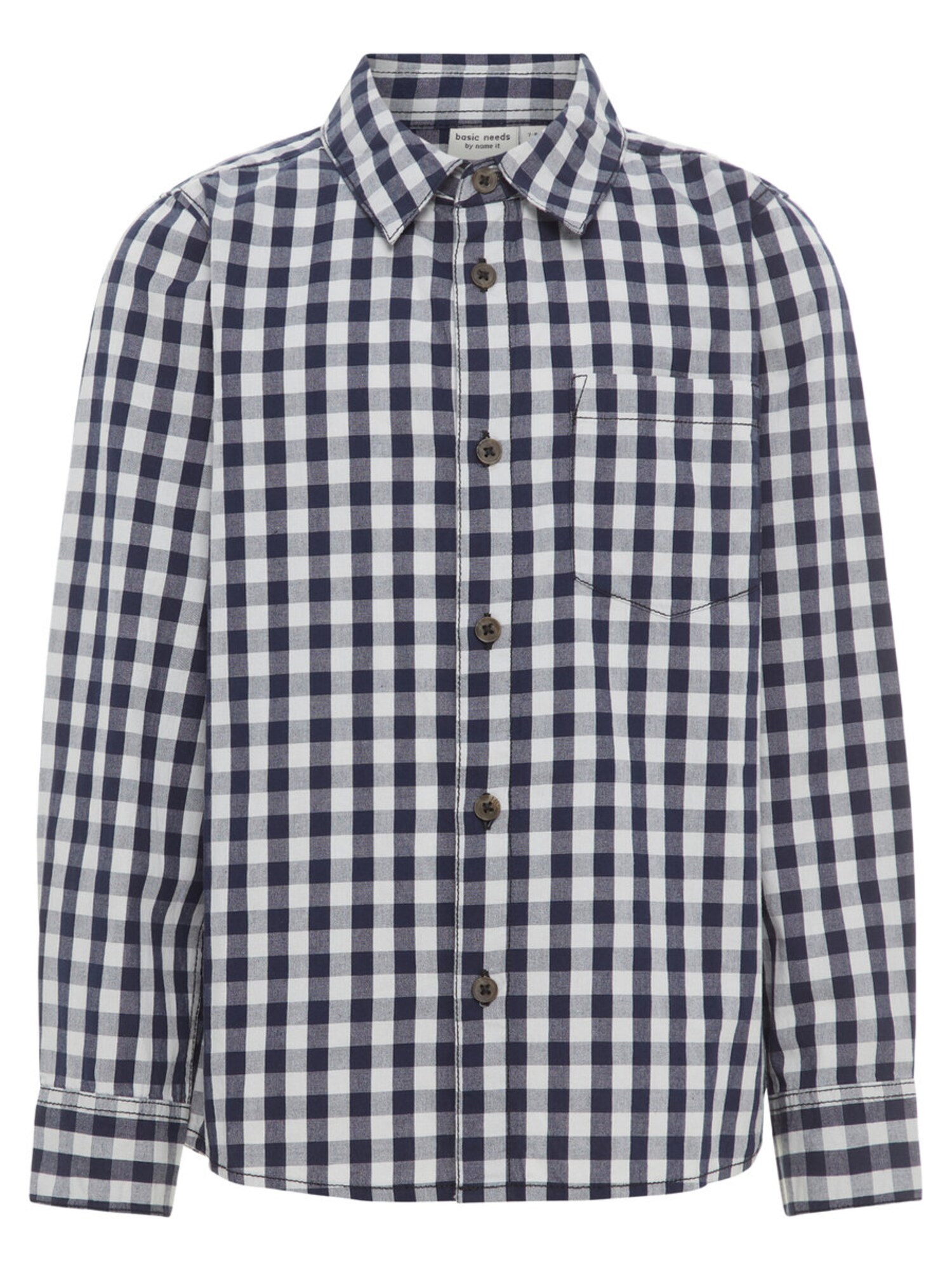 Name It Jongens Overhemd Zwart Wit name it kopen in de aanbieding