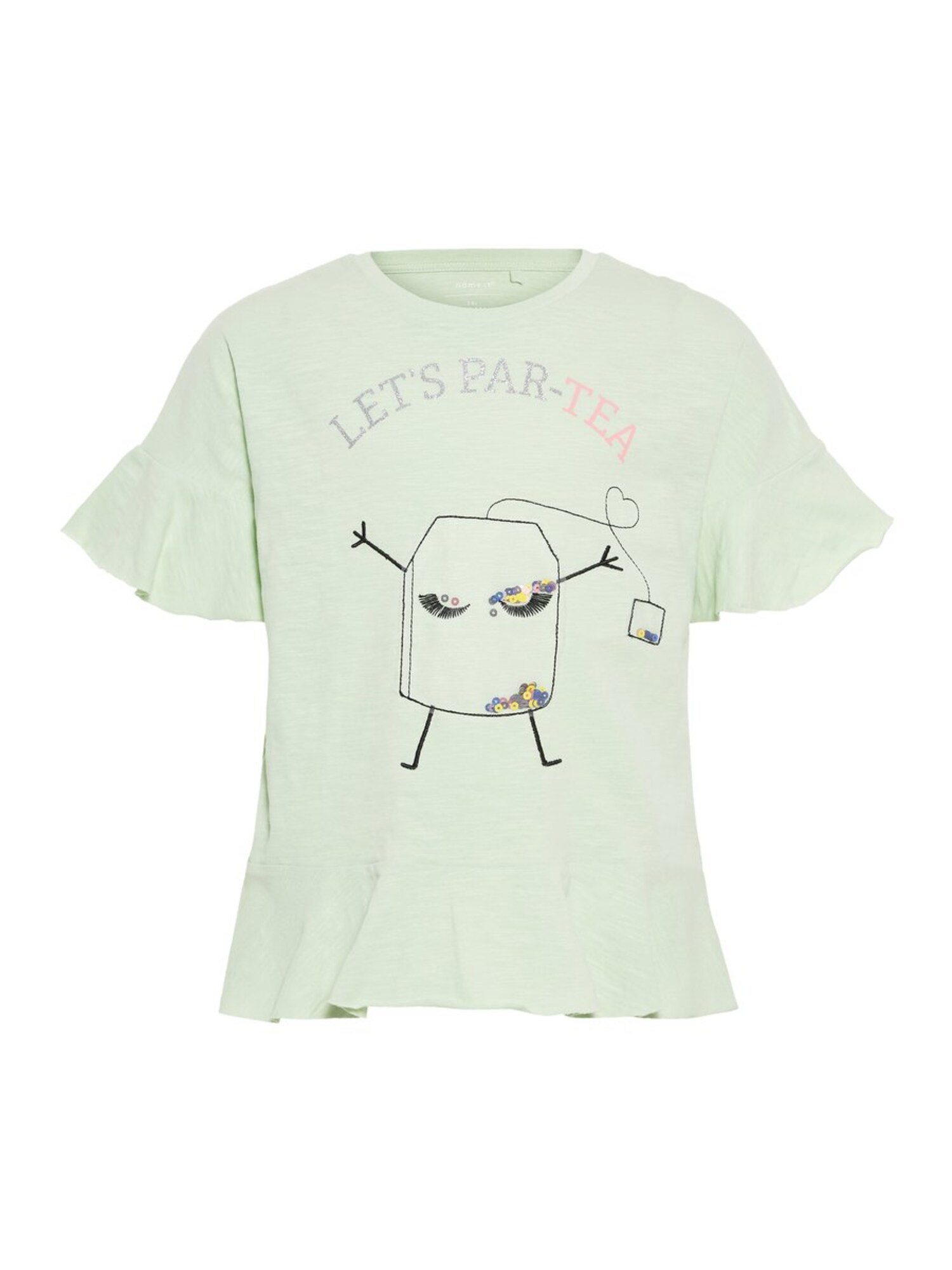 Name It Meisjes Shirt Mintgroen Gemengde Kleuren name it kopen in de aanbieding