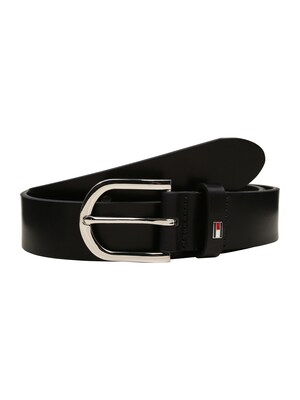 TOMMY HILFIGER Cinturón 'Danny'  azul noche / rojo vivo / blanco