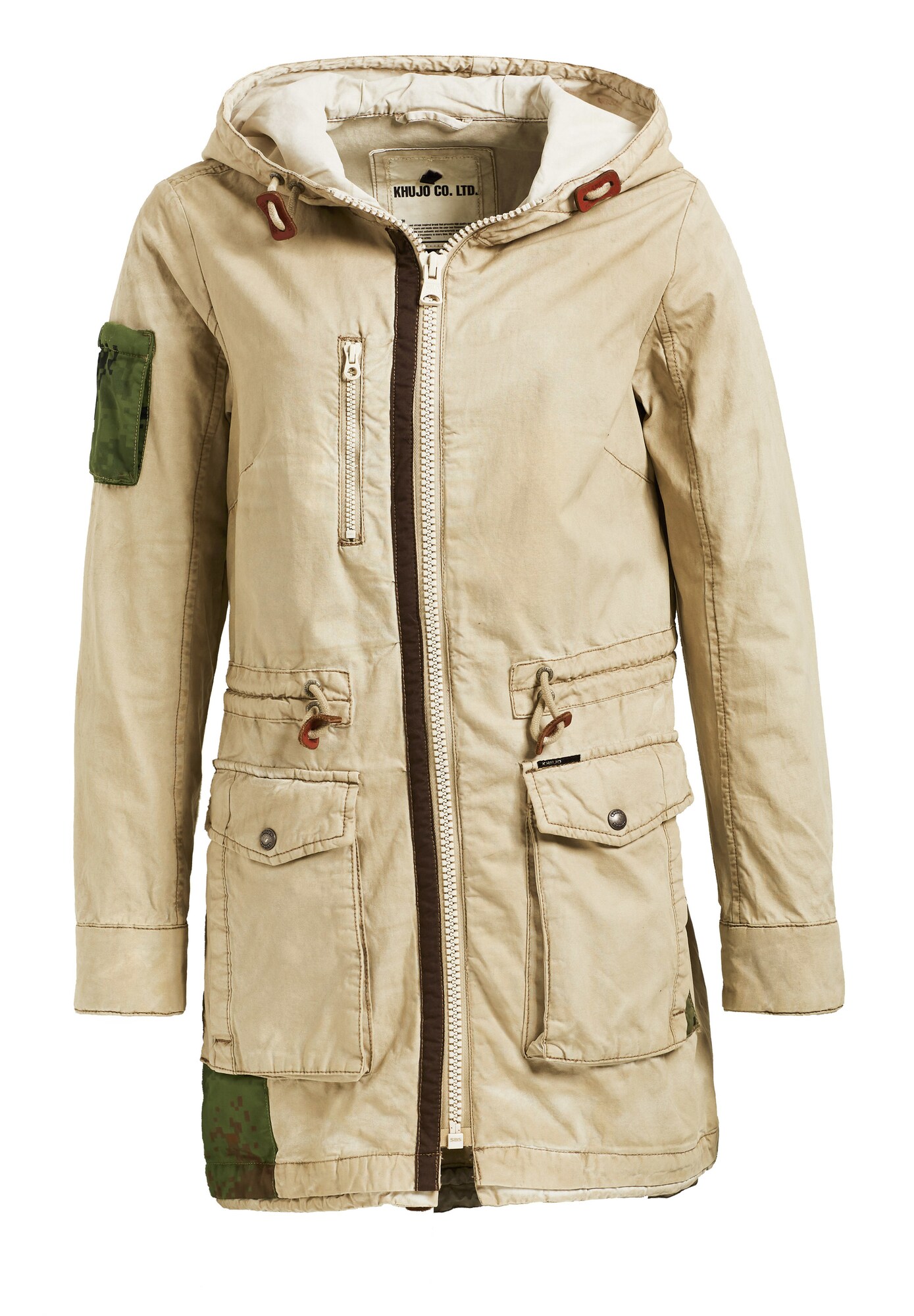 Khujo Dames Tussenparka Talitha Sand khujo kopen in de aanbieding