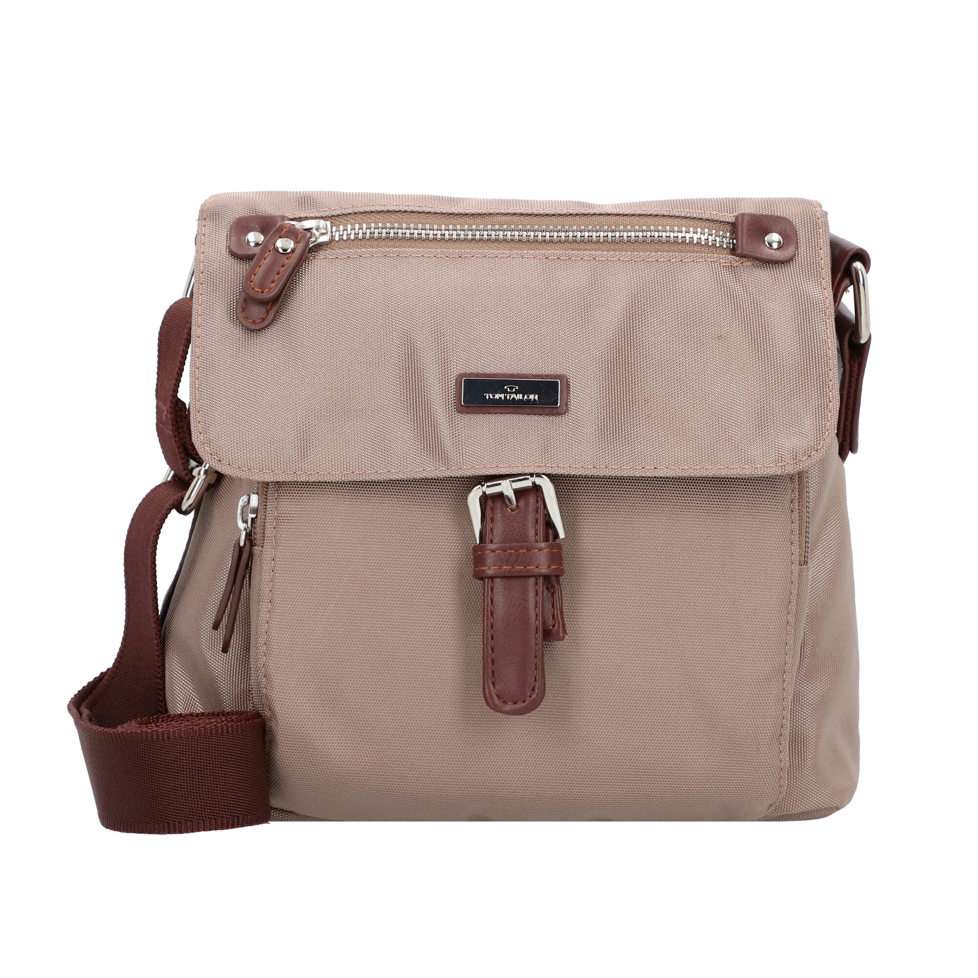 Tom Tailor Schoudertas 'Rina' Bruin / Taupe