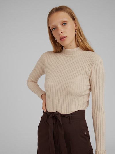 EDITED JANNICE HIGH NECK RIBBED KNITTED JUMPER