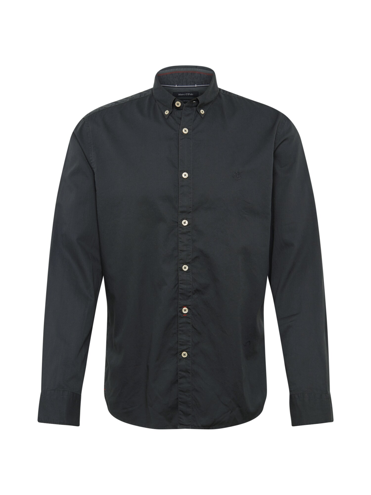 Marc O'Polo Dalykinio stiliaus marškiniai 'Button dow n,long sleeve,one pocket,inser'  tamsiai pilka