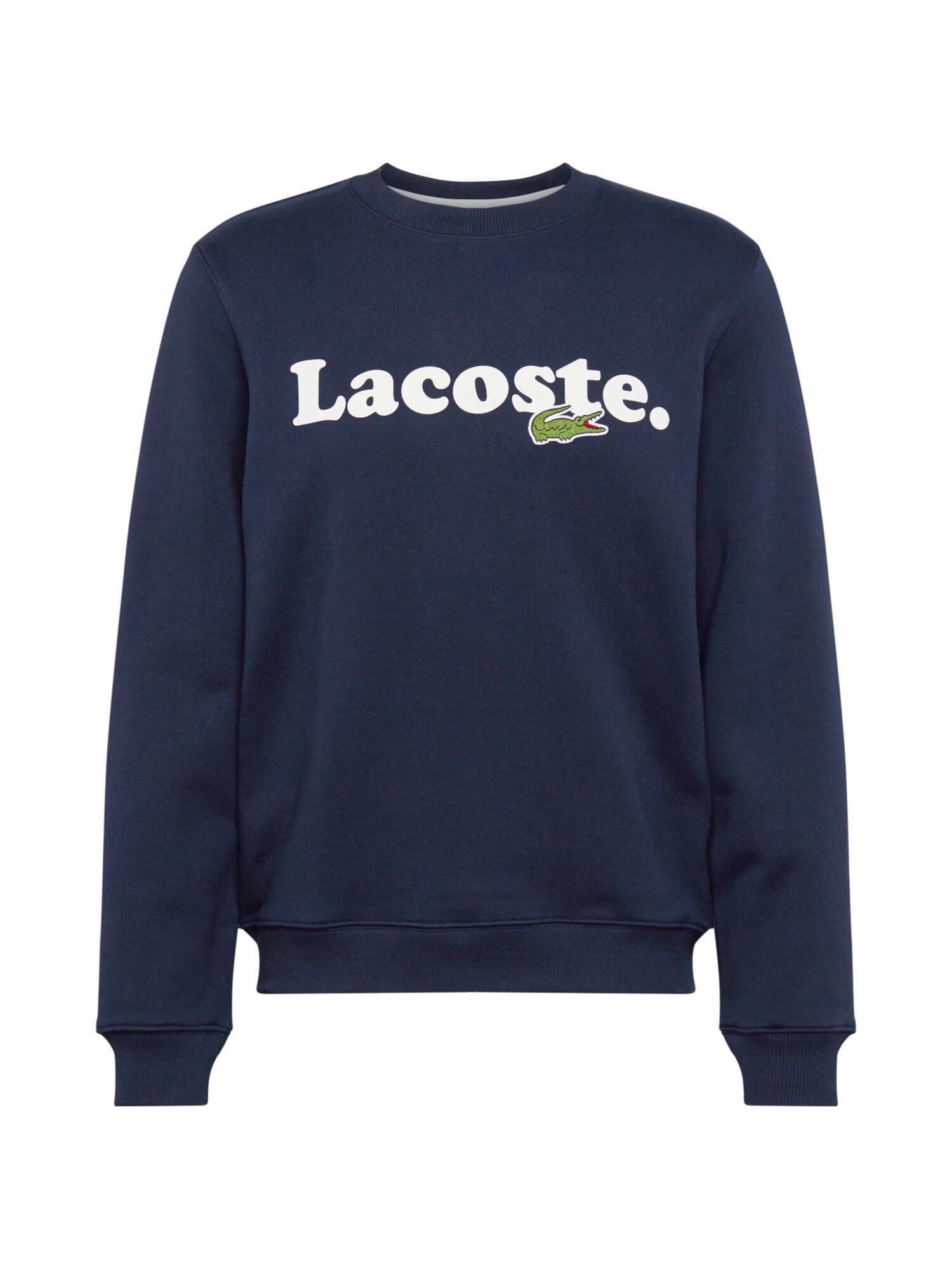 LACOSTE Megztinis be užsegimo  tamsiai mėlyna jūros spalva / balta