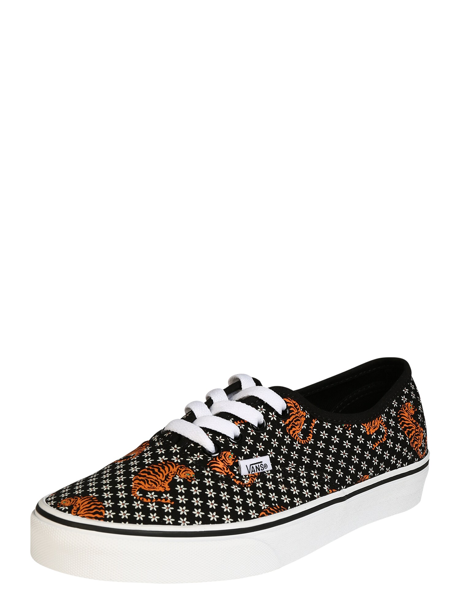 VANS Sportbačiai be auliuko 'UA Authentic'  balta / juoda / oranžinė
