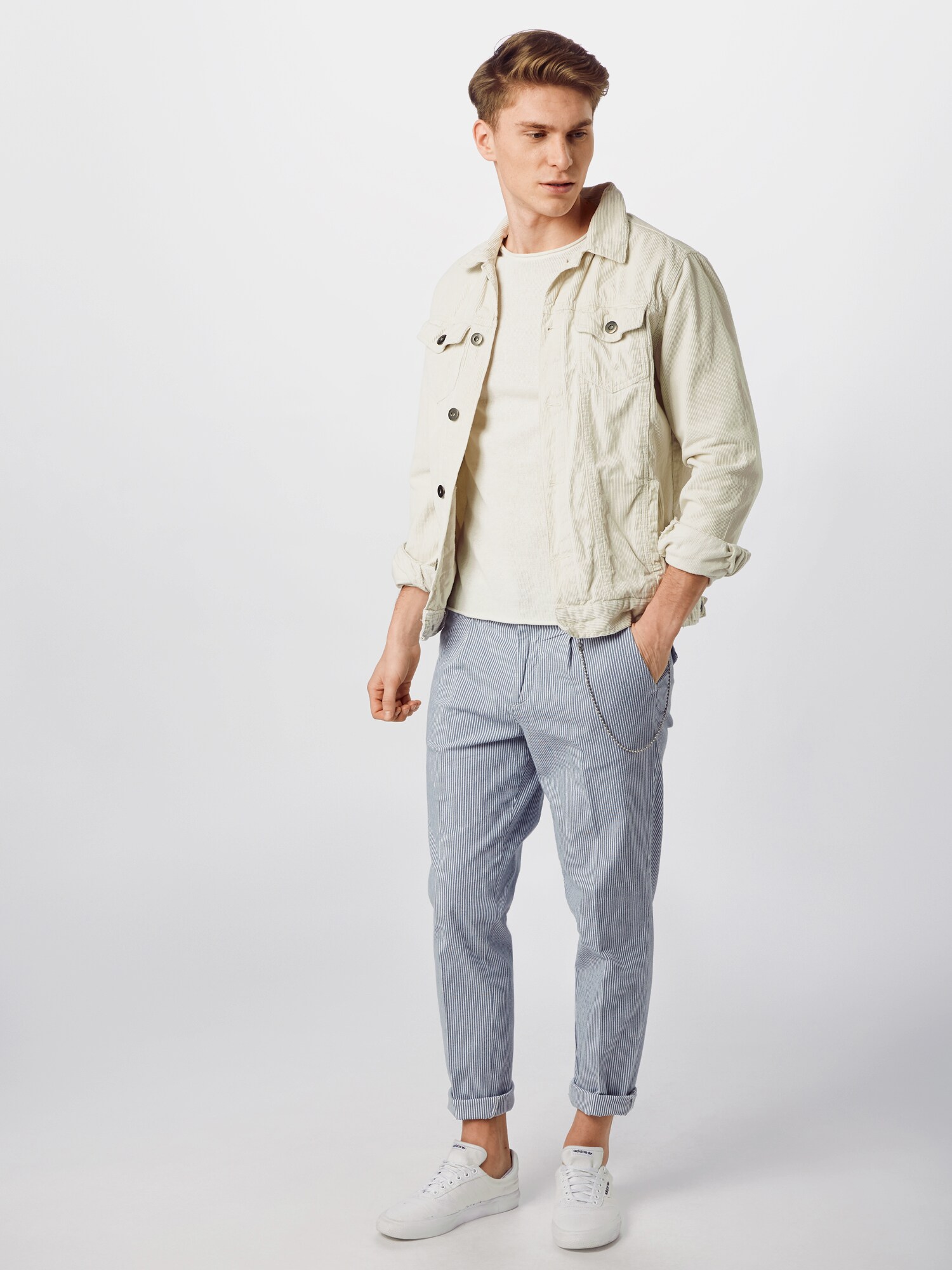 JACK & JONES Sveter  biela ako vlna (obrázok 4)