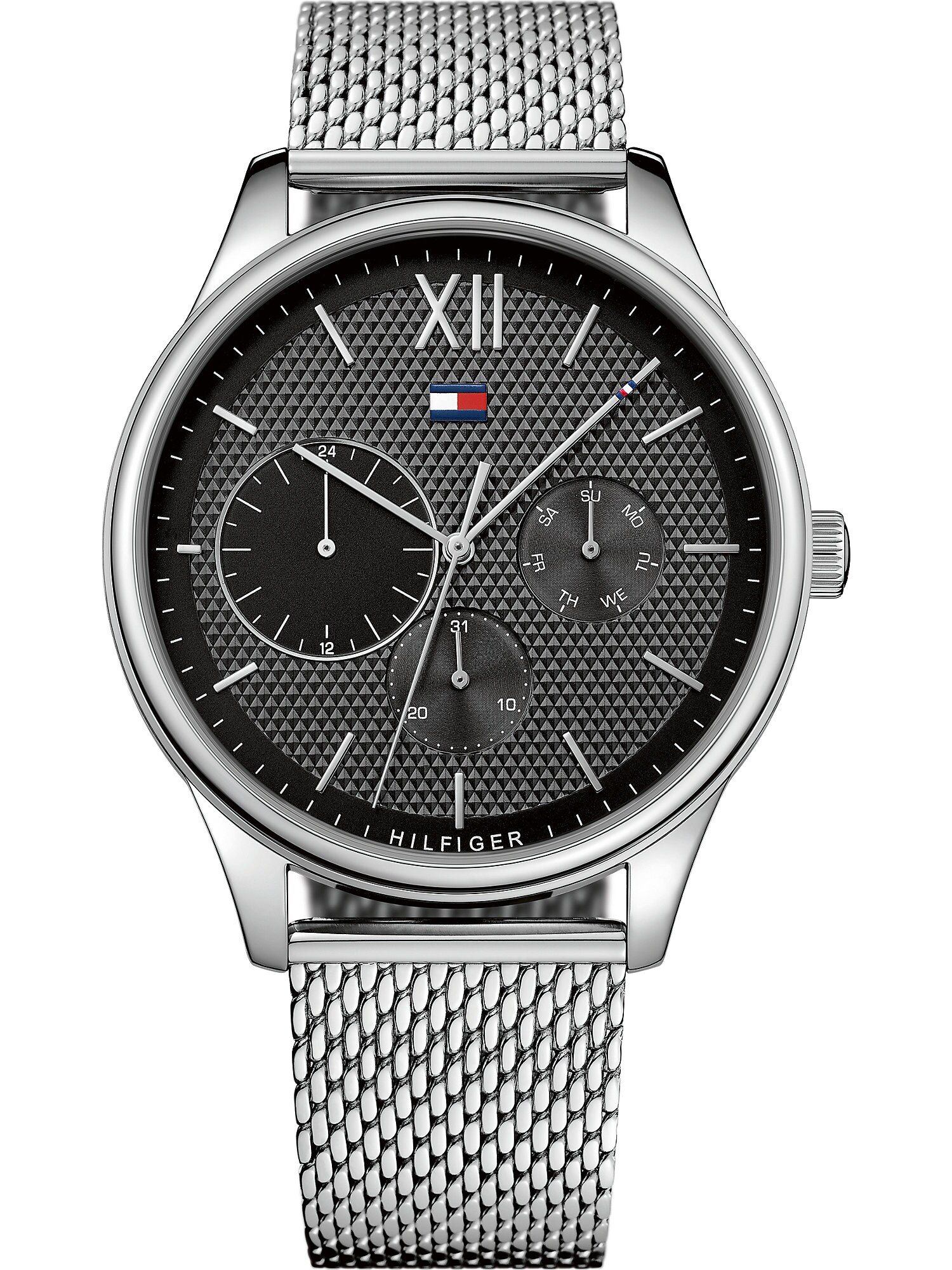 TOMMY HILFIGER Analoginis (įprastinio dizaino) laikrodis 'Sophisticated Sport'  sidabrinė