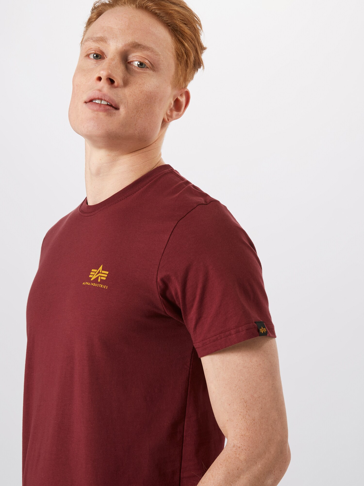 ALPHA INDUSTRIES Tričko burgundská (obrázok 5)