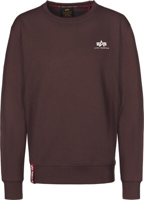 ALPHA INDUSTRIES Sudadera  marrón / blanco