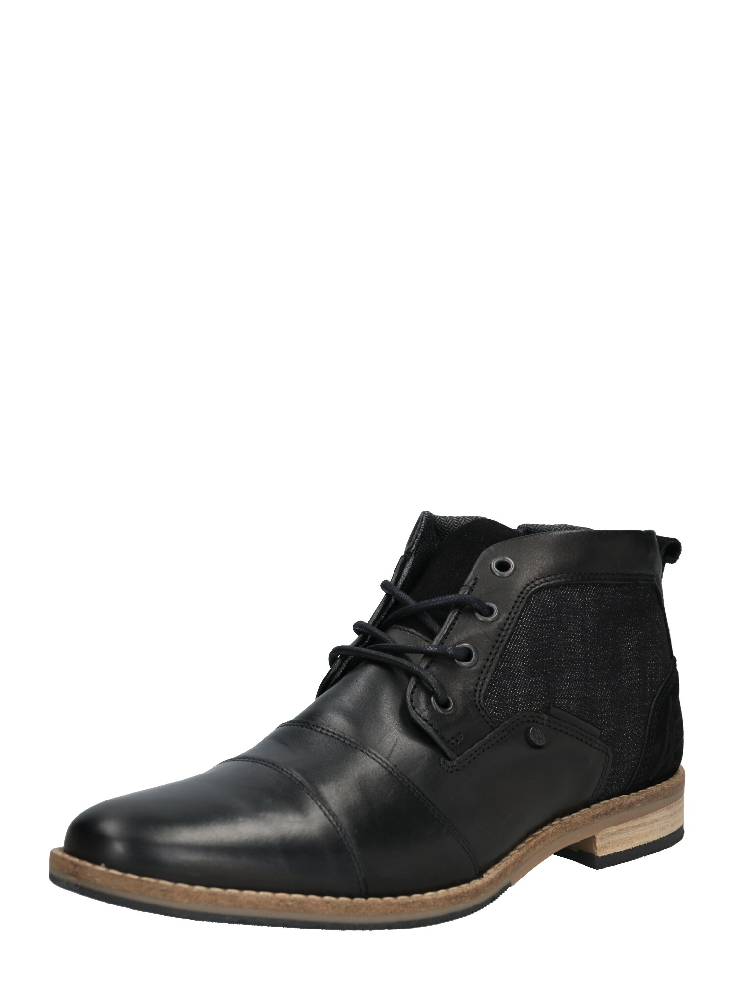 BULLBOXER Suvarstomieji batai 'Schnürstiefel'  juoda