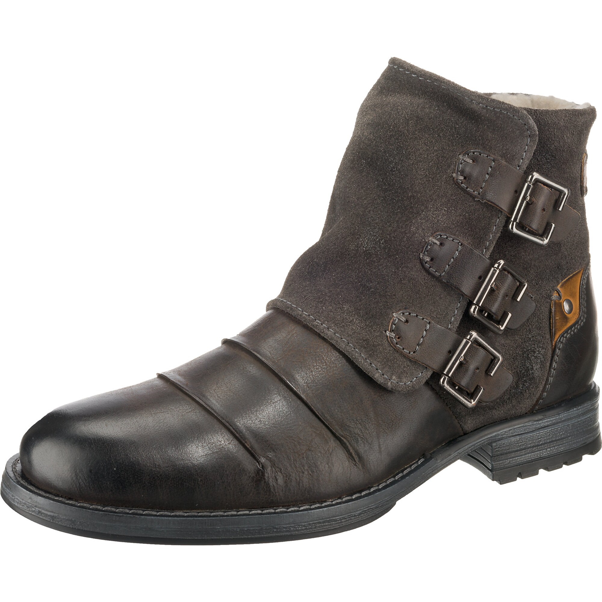 TOM TAILOR Biker Boots kastanienbraun