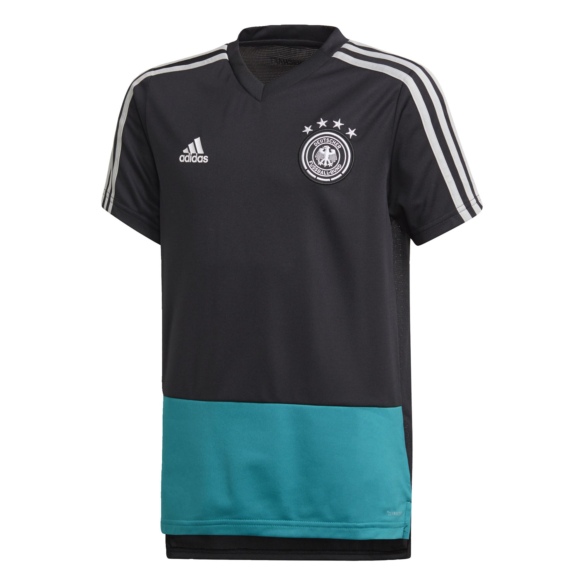 Adidas Performance Jongens Functioneel Shirt Turquoise Zwart Wit adidas performance kopen in de aanbieding