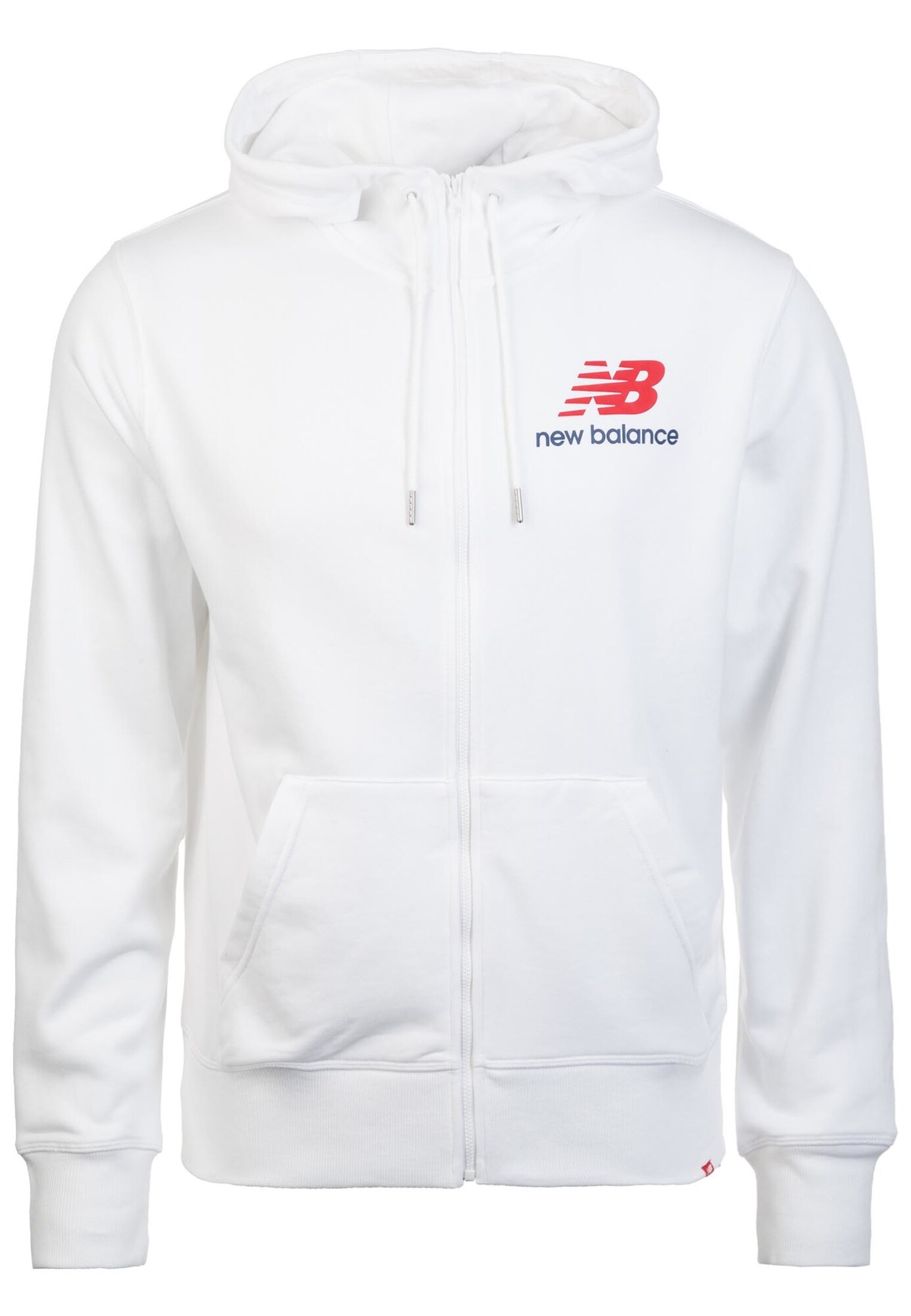 New Balance Heren Sportsweatvest Wit new balance kopen in de aanbieding