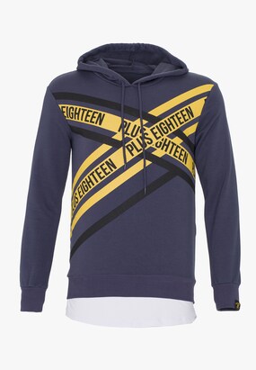 PLUS EIGHTEEN Sweatshirt Geel / Donkerlila