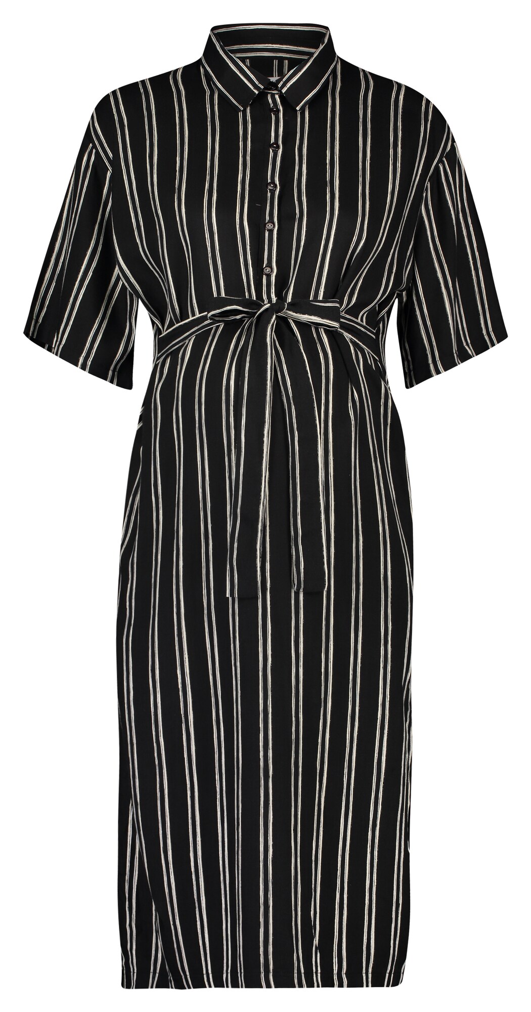 Queen Mum Dames Blousejurk Zwart Wit queen mum kopen in de aanbieding