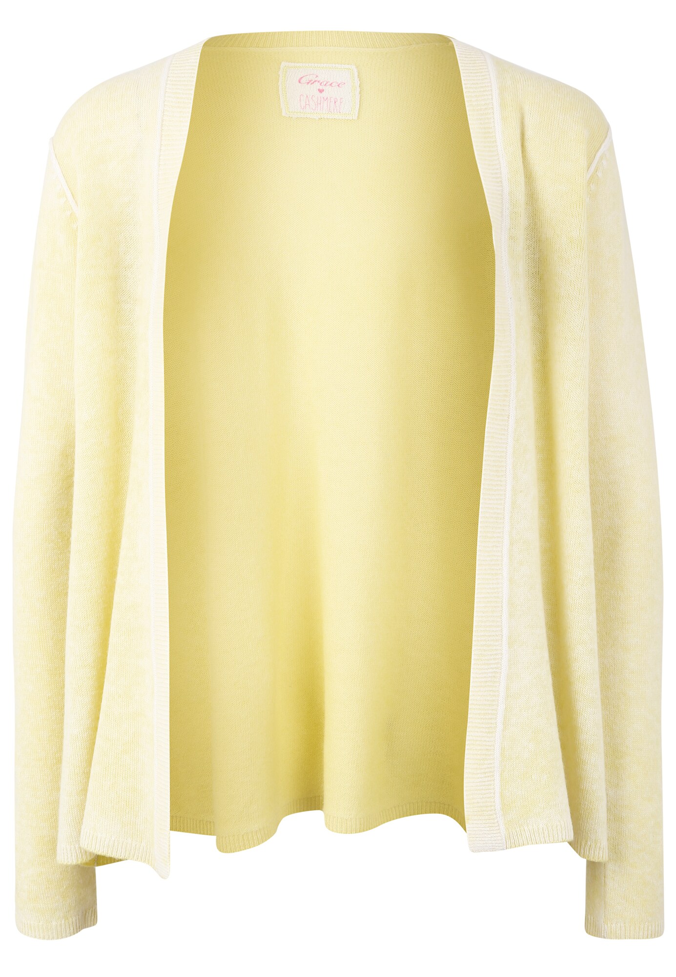 Grace Dames Gebreid Vest Geel grace kopen in de aanbieding