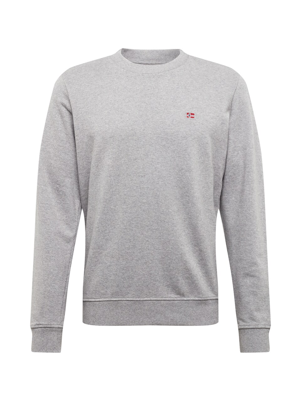 Sweatshirt 'Balis' marinblå / gråmelerad / röd