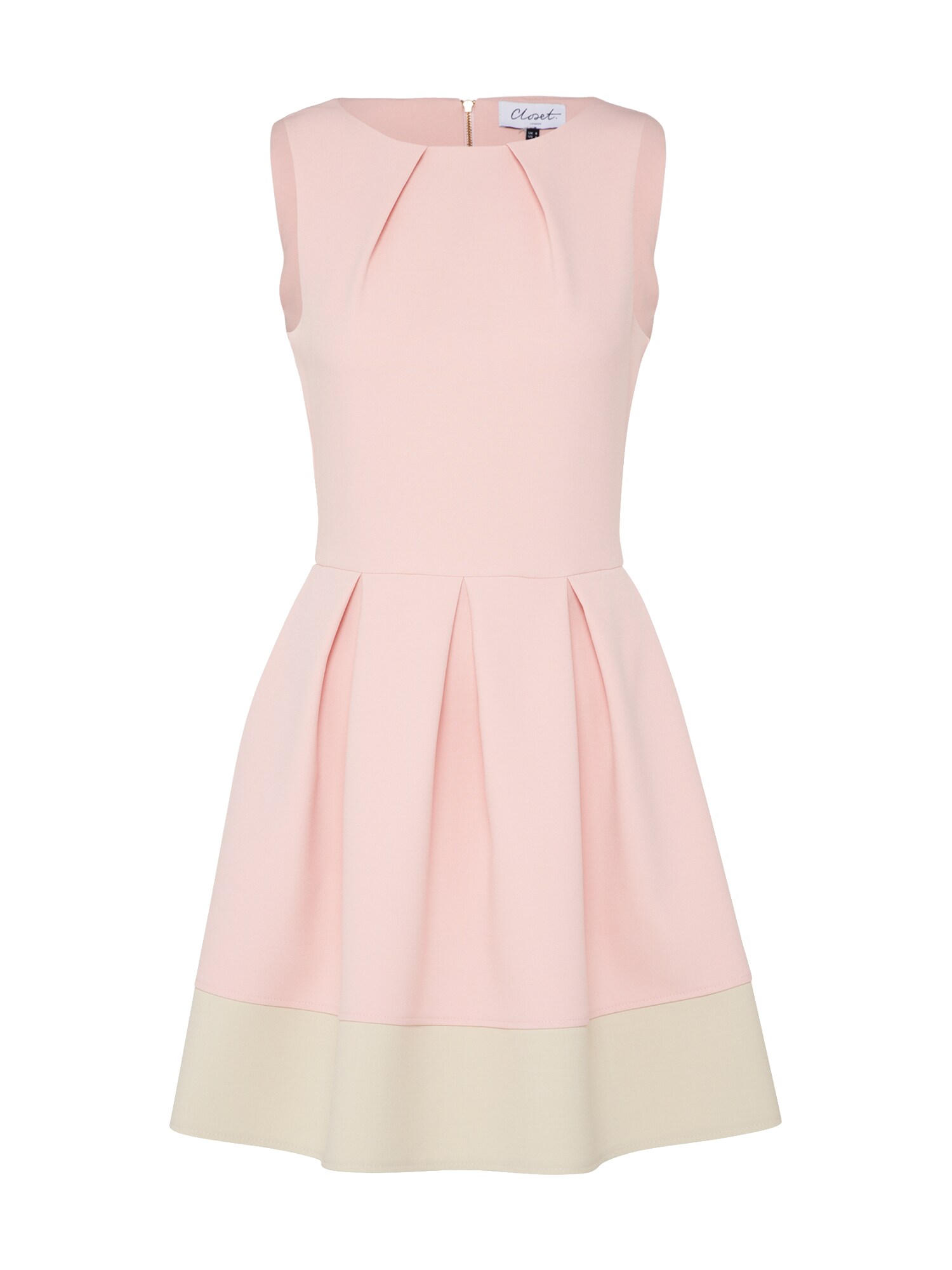 Closet London Kokteilinė suknelė  rožinė / natūrali balta