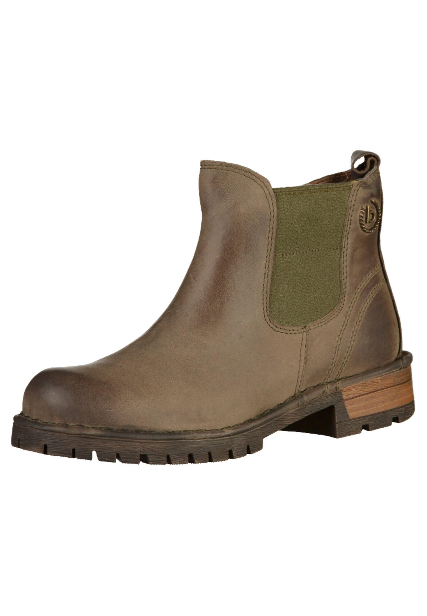 Bugatti Dames Enkellaarsjes Groen Kaki bugatti kopen in de aanbieding